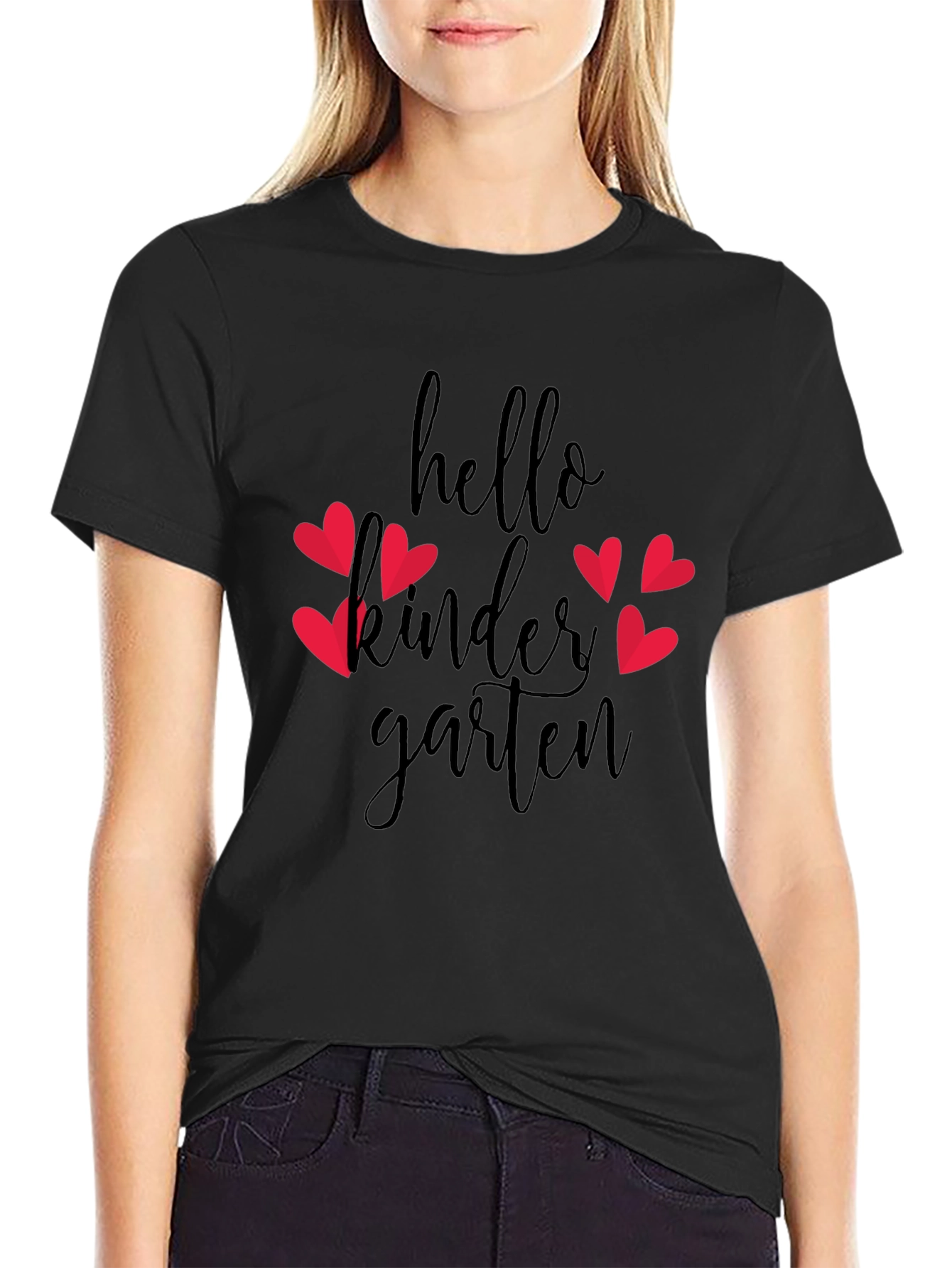 Hello Kindergarten Heart Tee