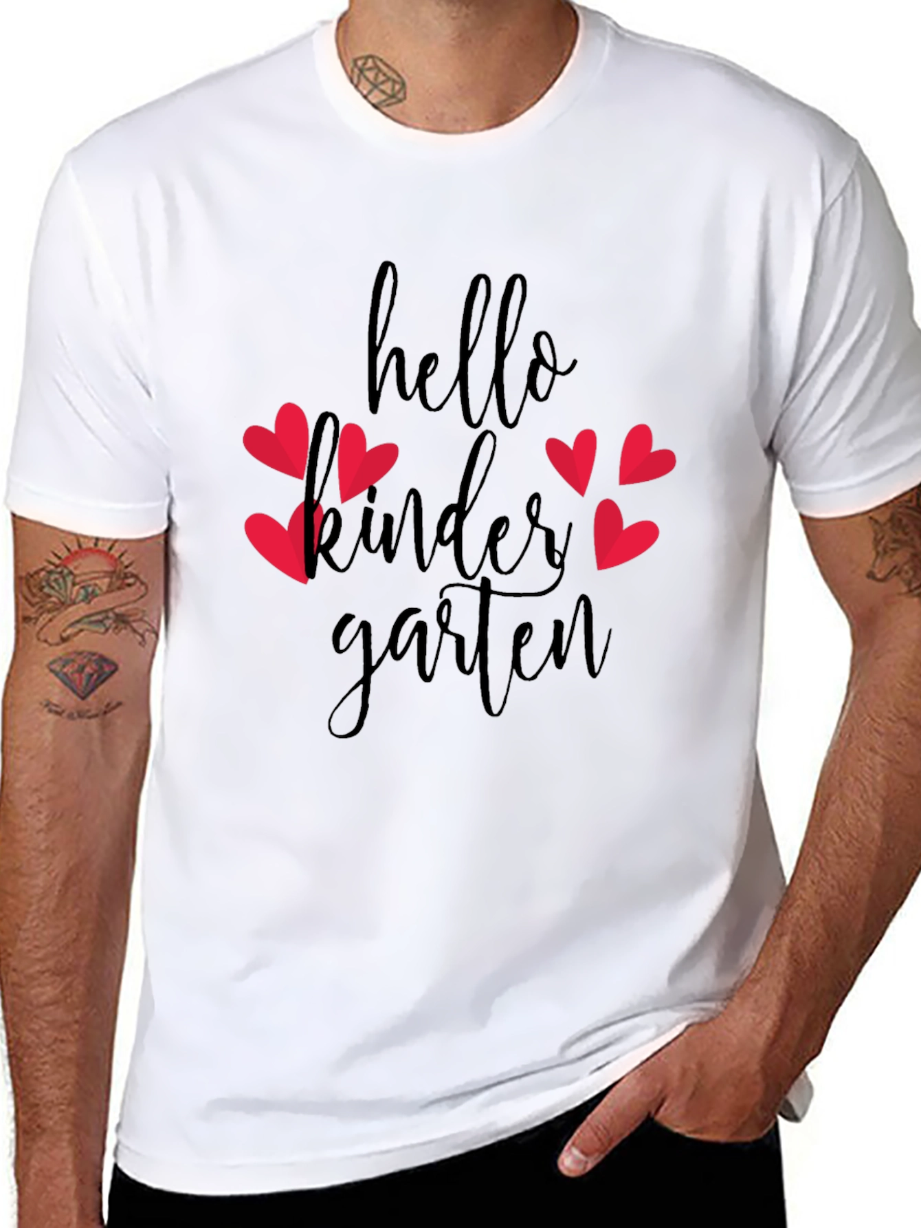 Hello Kindergarten Heart Tee