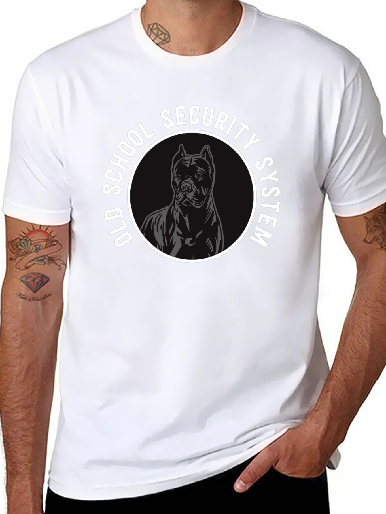 Old School Security System Dog T-Shirt