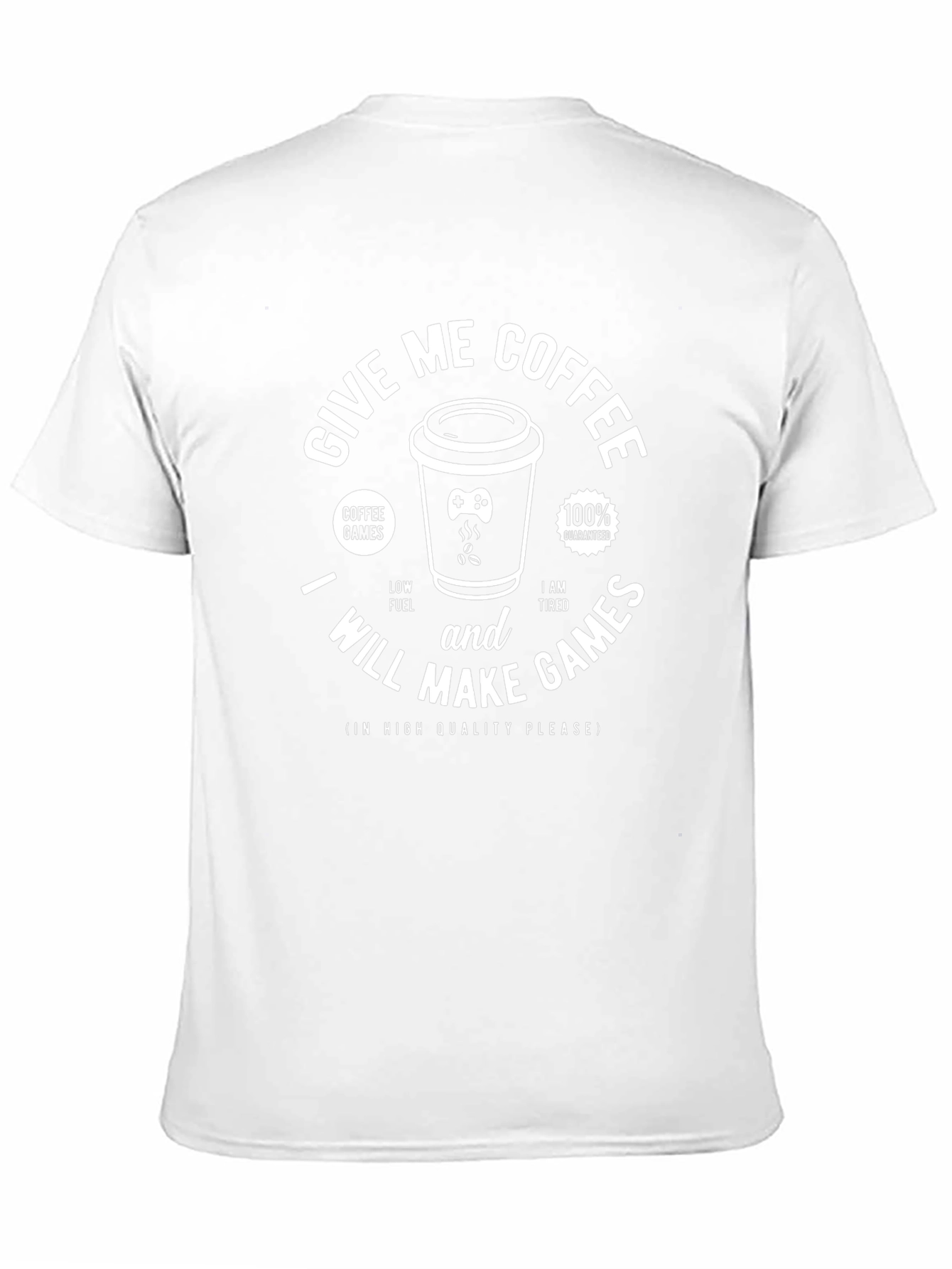 Give Me Coffee I Will Make Games Graphic T-Shirt
