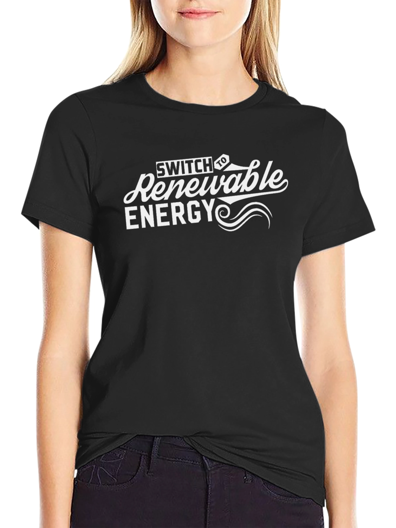 Switch to Renewable Energy Graphic Tee - Black