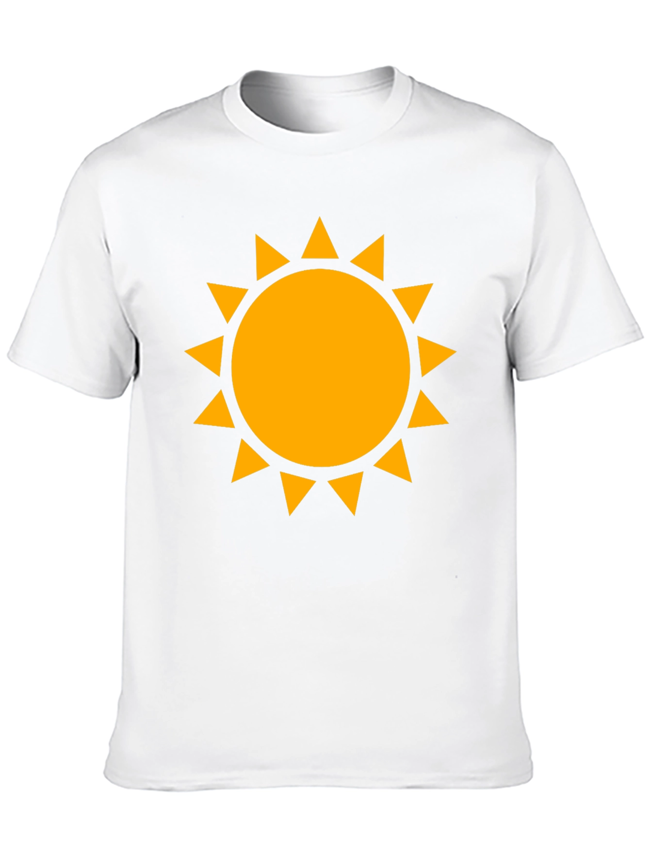 Golden Sun Graphic Tee - Black Cotton Comfort