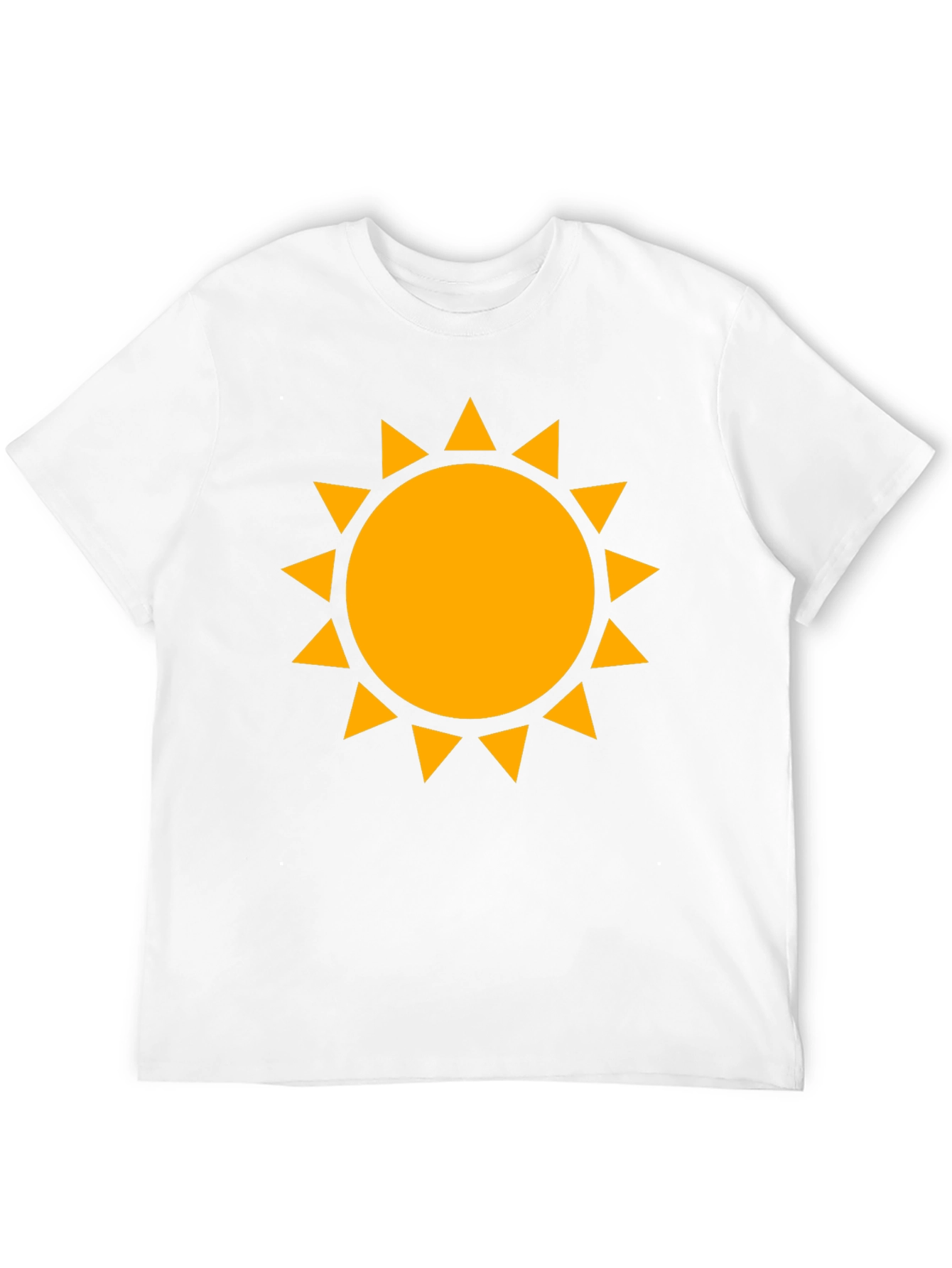 Golden Sun Graphic Tee - Black Cotton Comfort