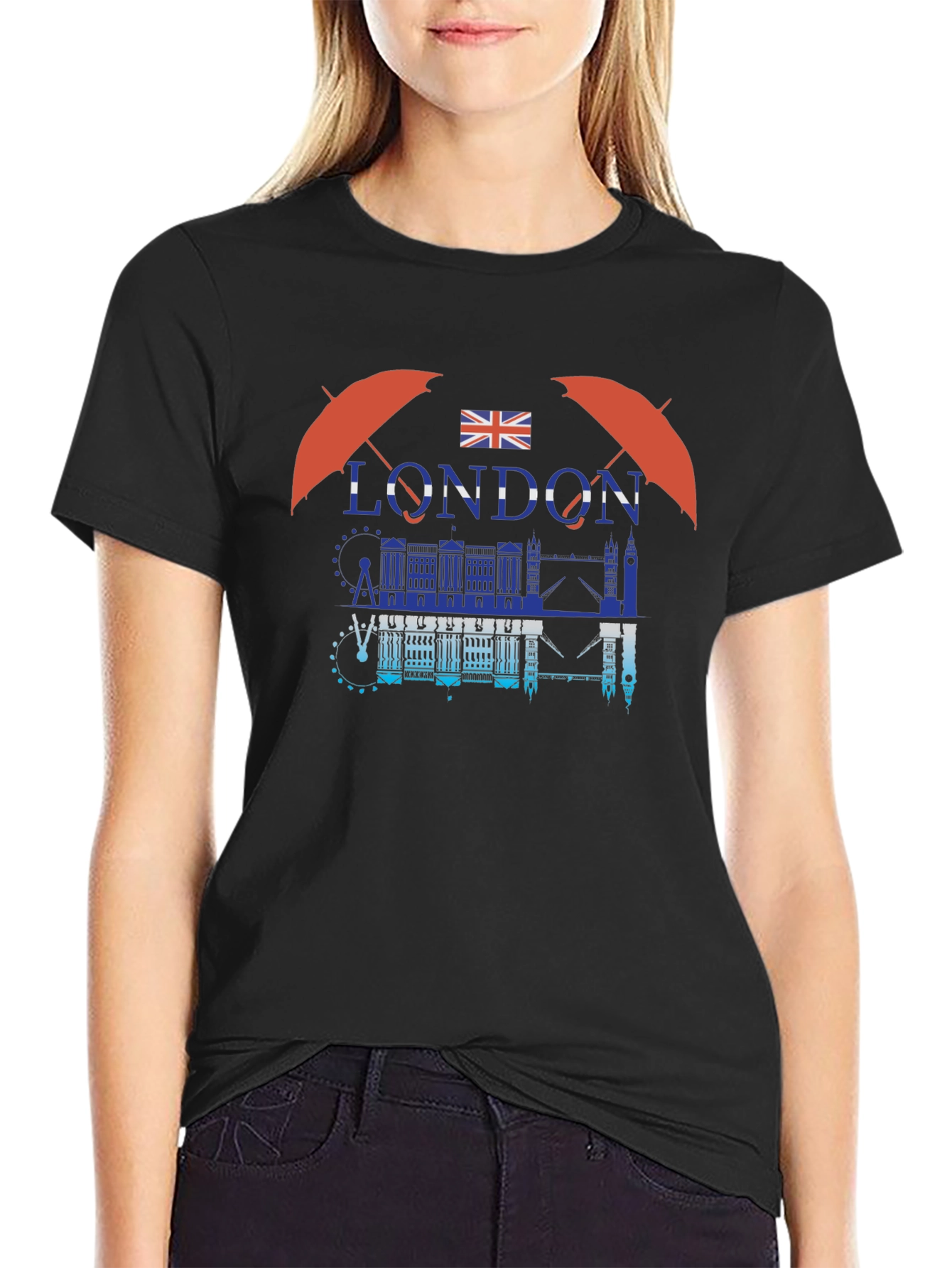 London Graphic Print Crew Neck T-Shirt