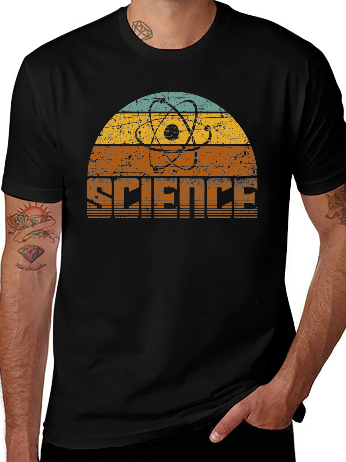 Science Atom T-Shirt - Retro Style