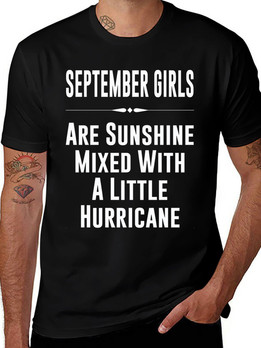 September Girls Sunshine Hurricane Black Tee