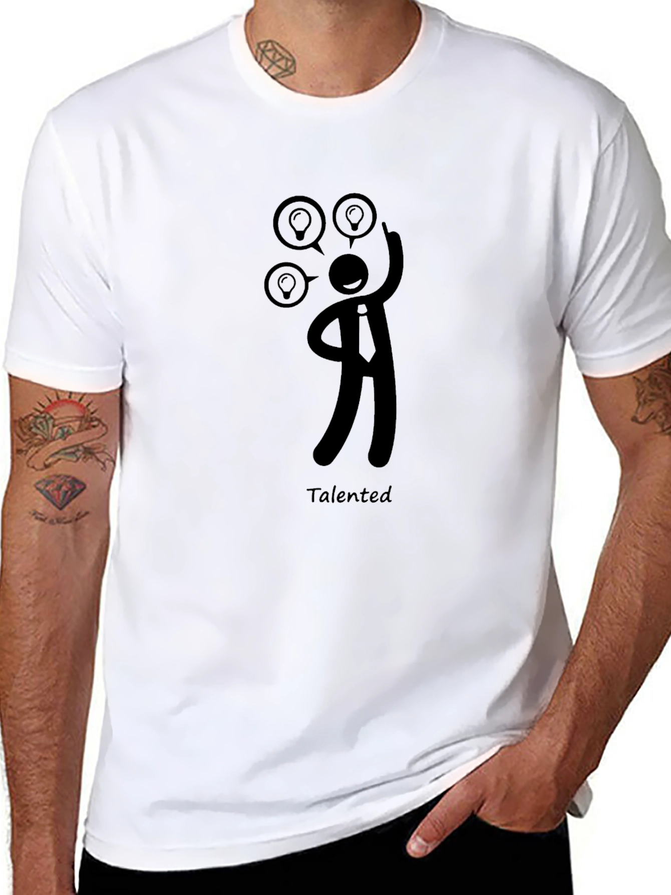 Talented Idea Man Black Graphic Tee