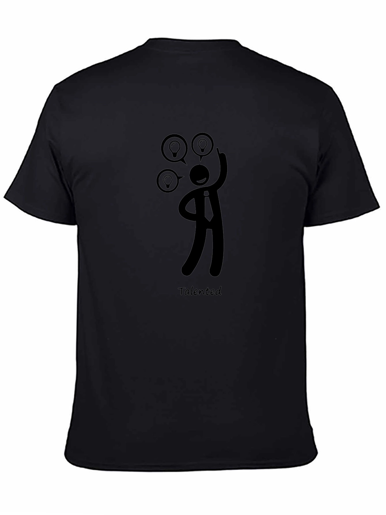 Talented Idea Man Black Graphic Tee