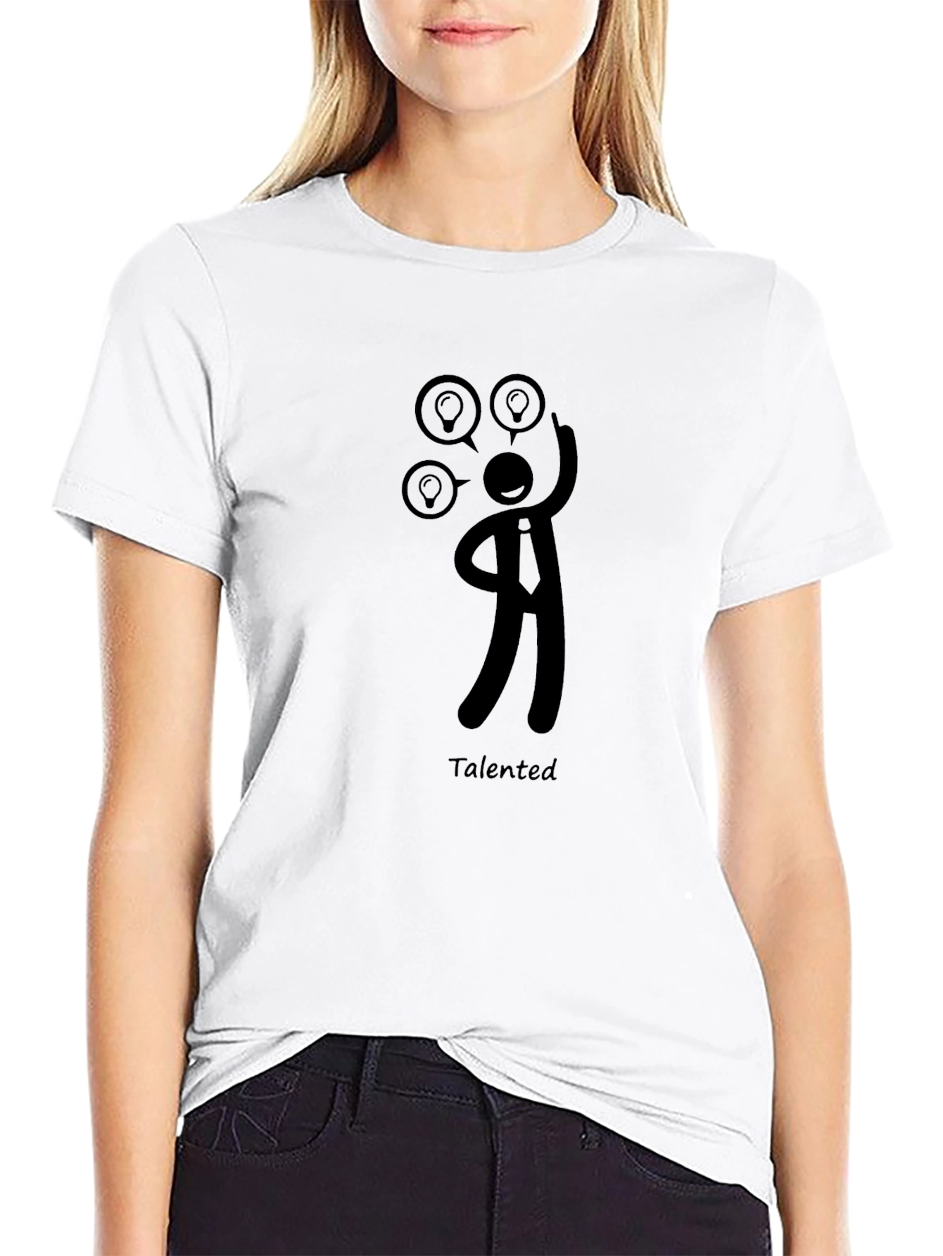 Talented Idea Man Black Graphic Tee