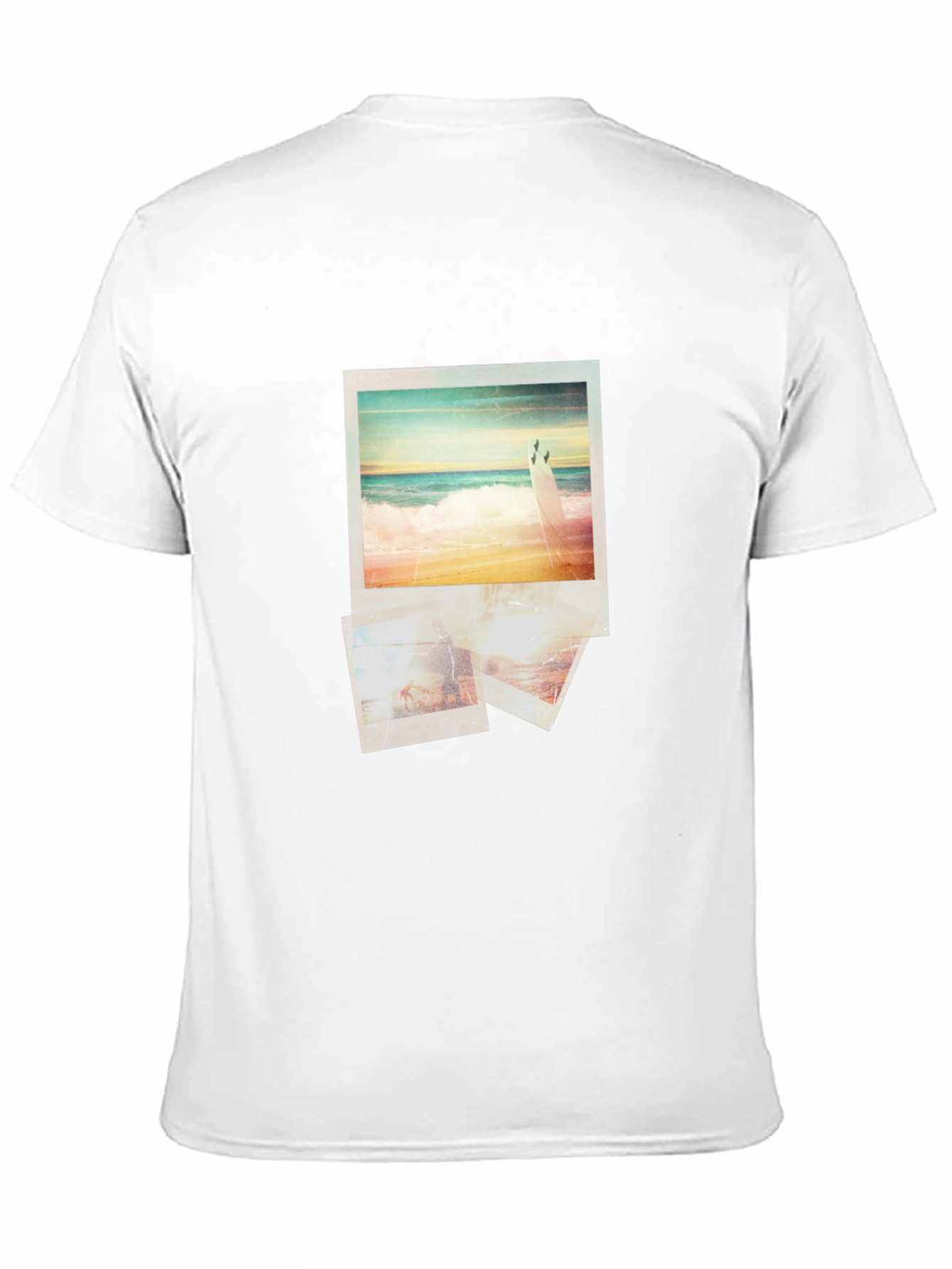 Beach Photo Print Black Graphic Tee