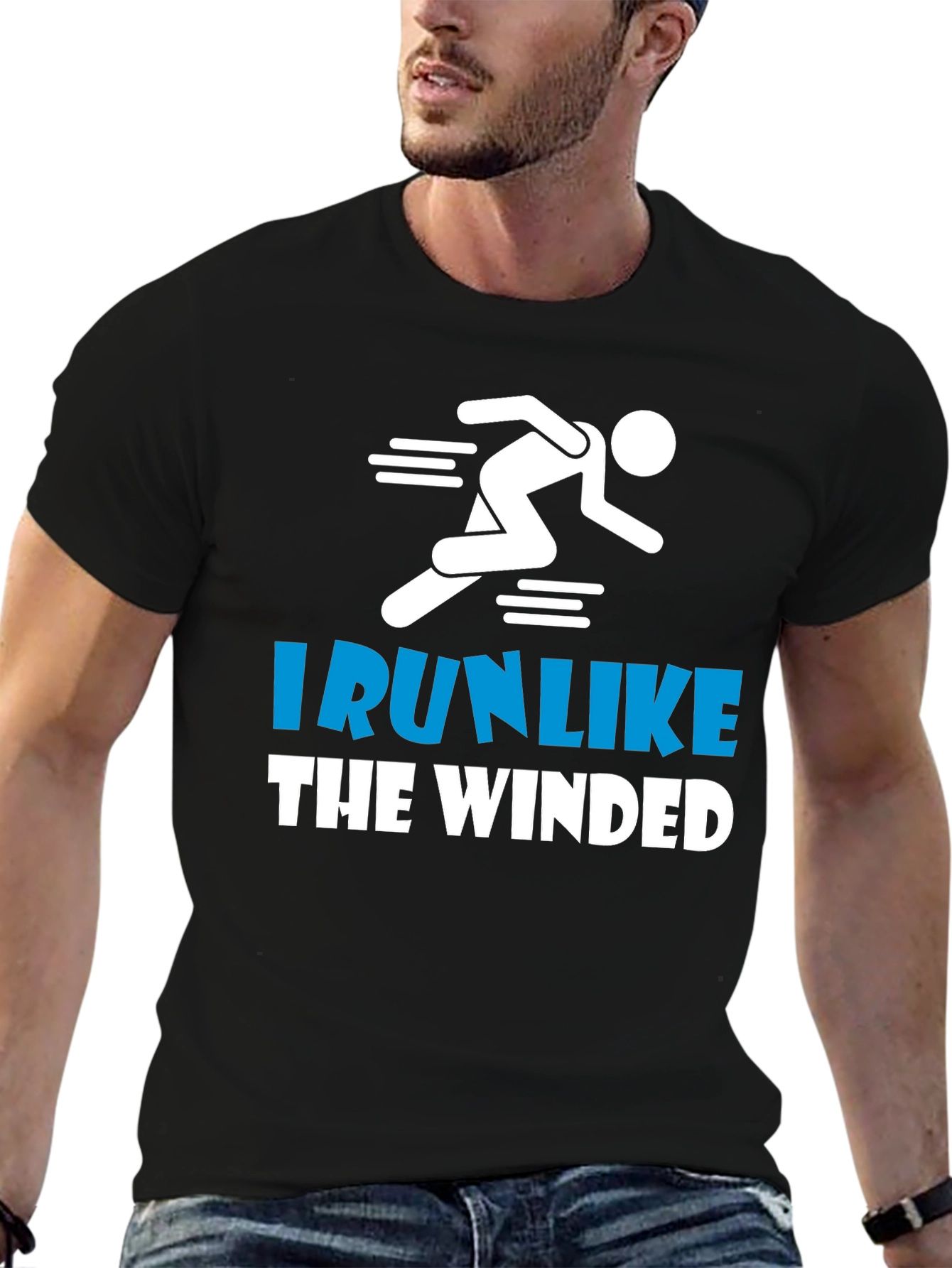 I Run Like the Winded Black T-Shirt