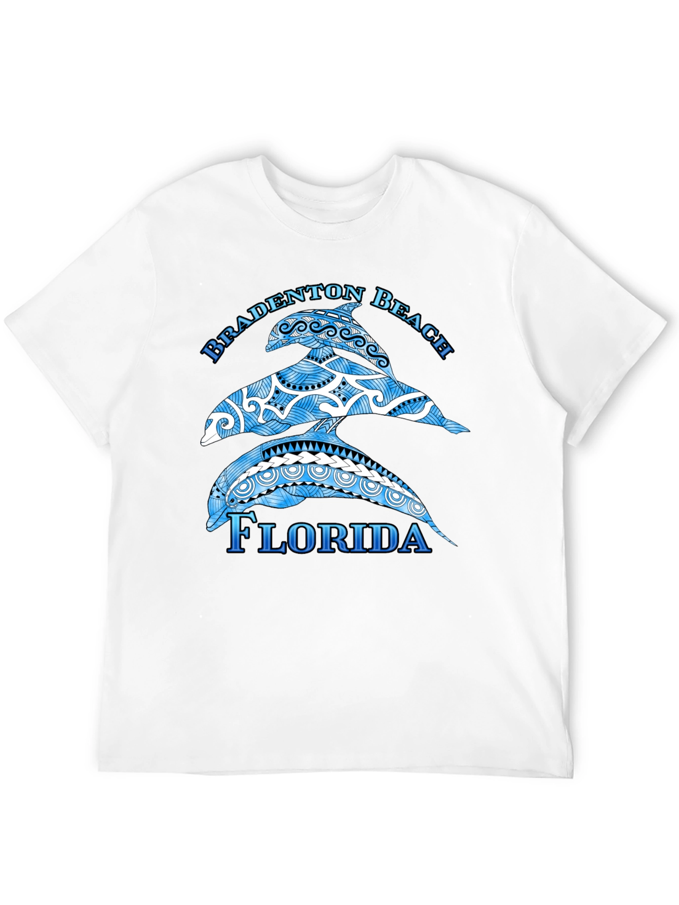 Bradenton Beach Florida Dolphin Graphic T-Shirt