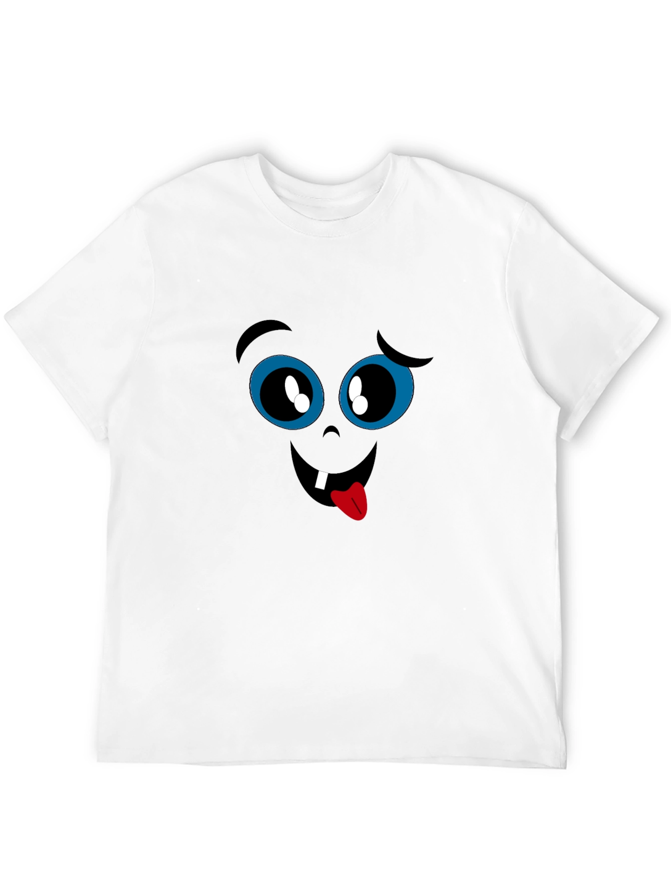 Funny Face Graphic Black T-Shirt