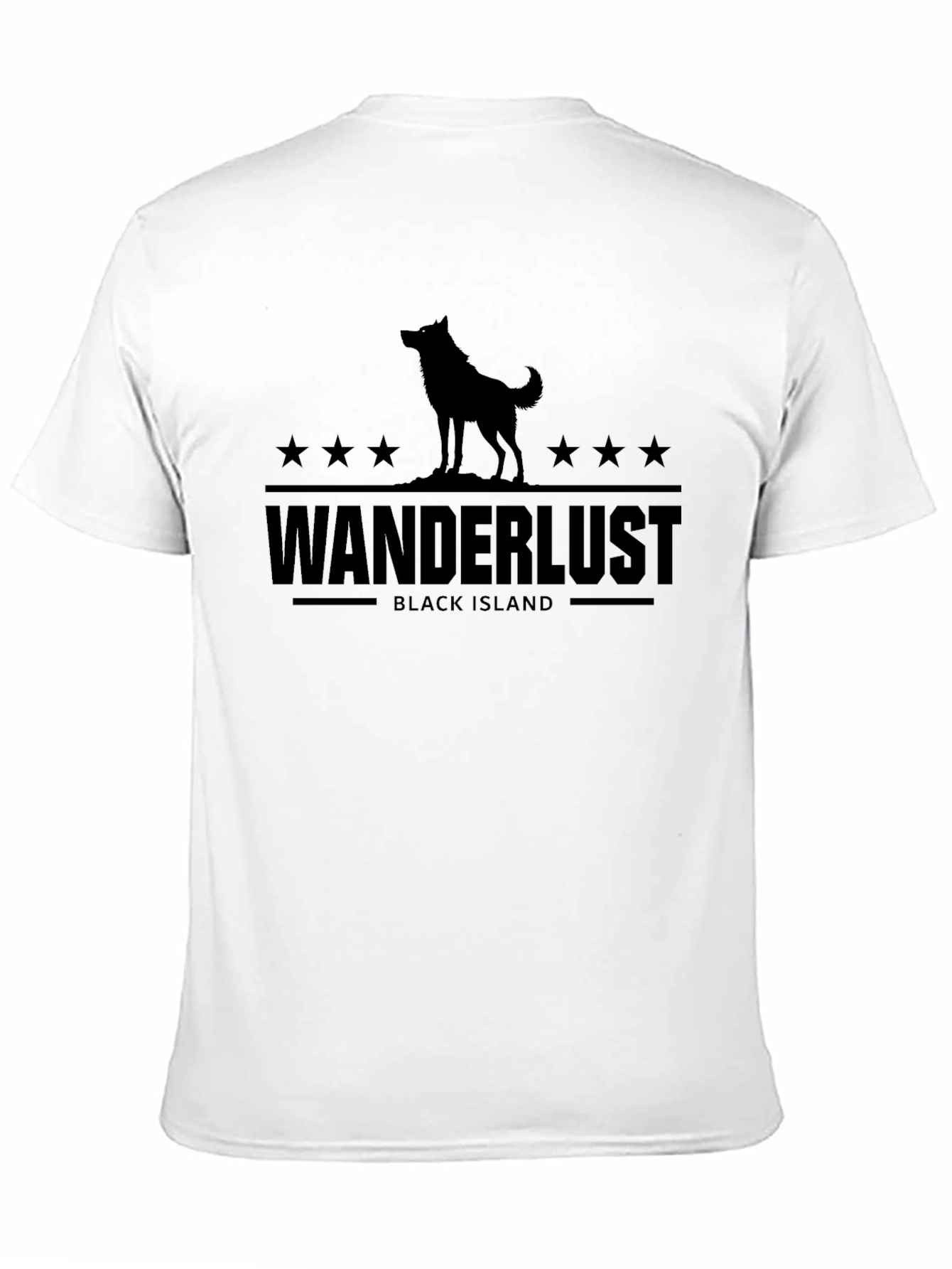Wanderlust Black Island Graphic Tee - Unisex