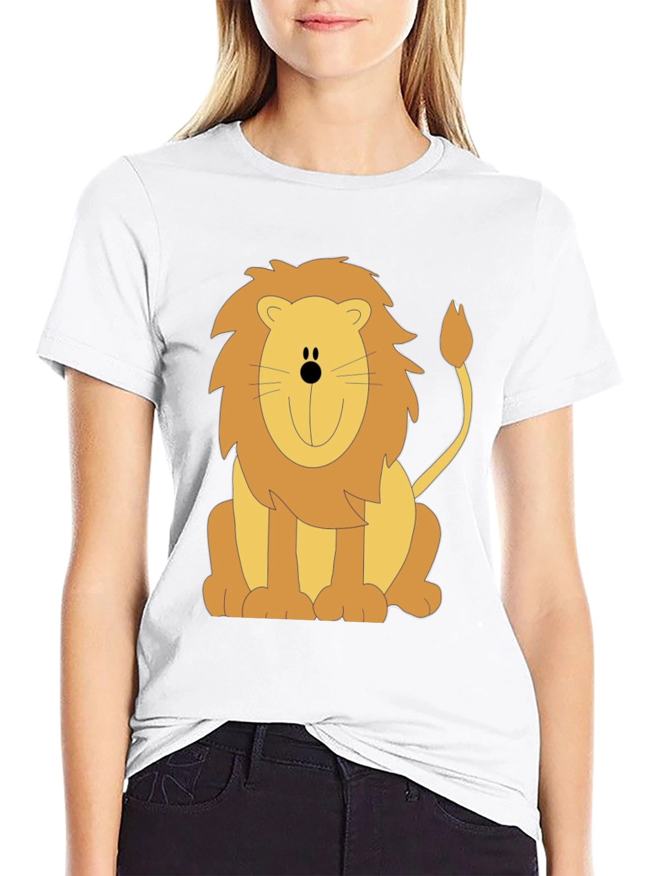 Lion Graphic Tee - Unisex Black T-Shirt