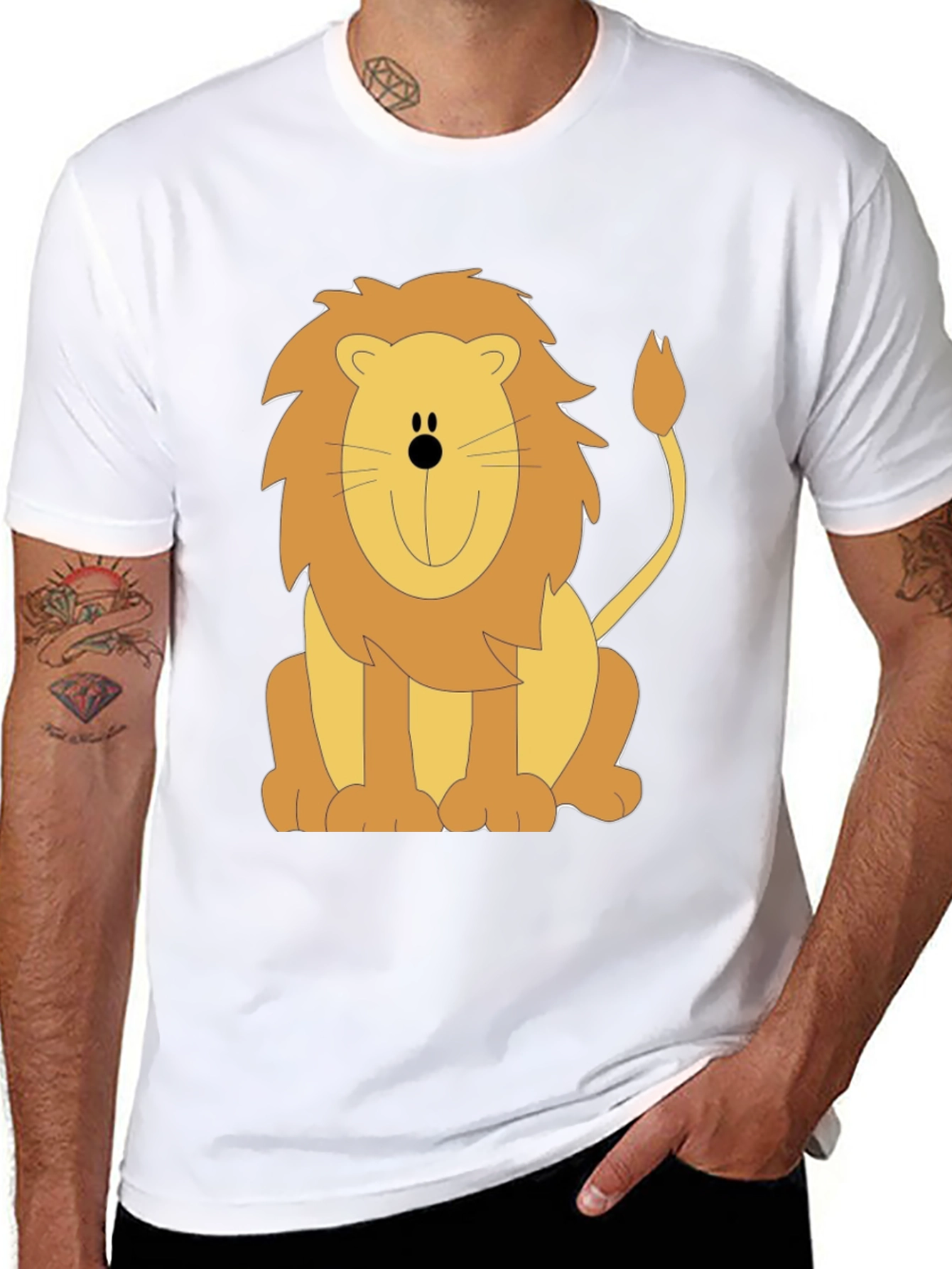 Lion Graphic Tee - Unisex Black T-Shirt