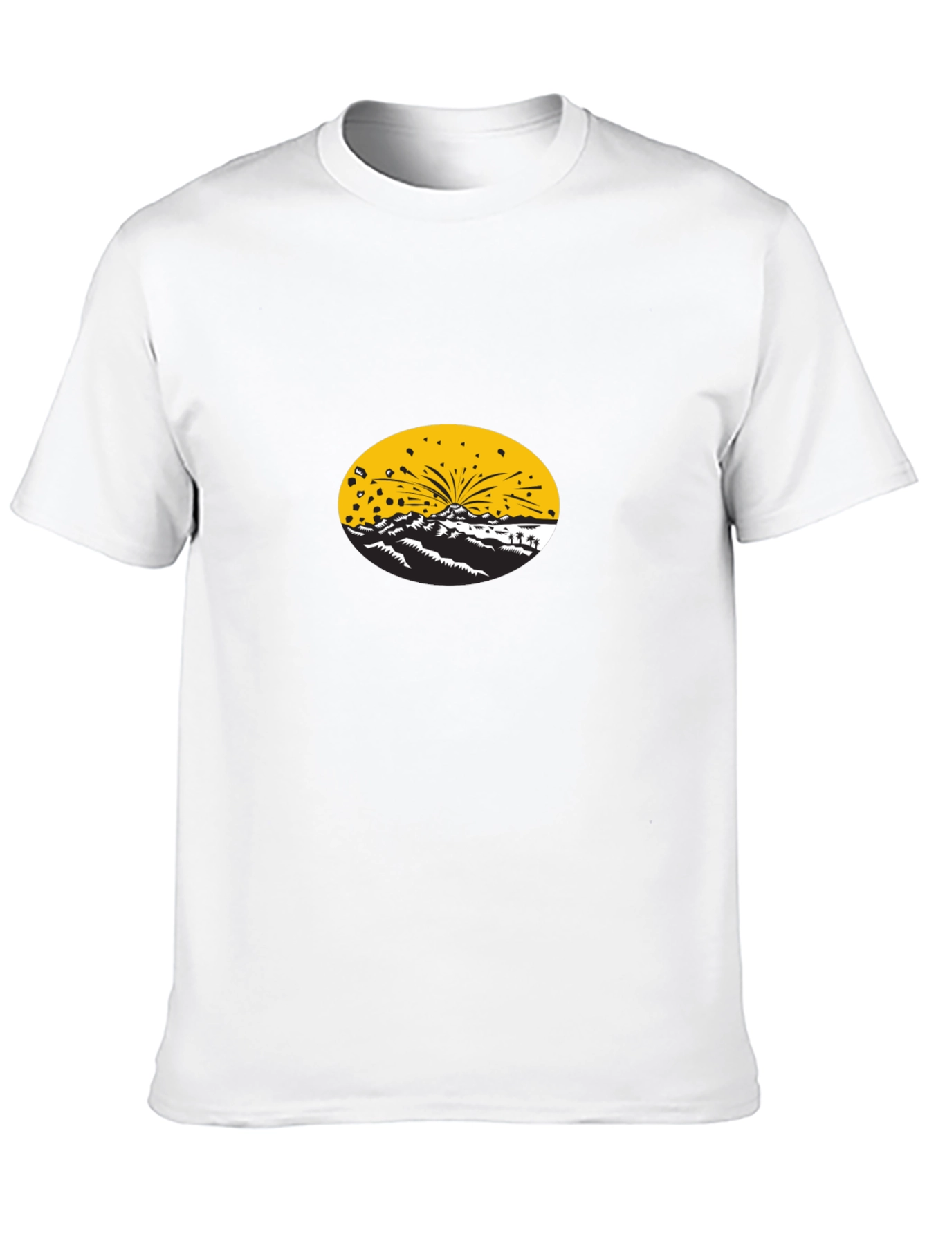 Graphic Print Black T-Shirt