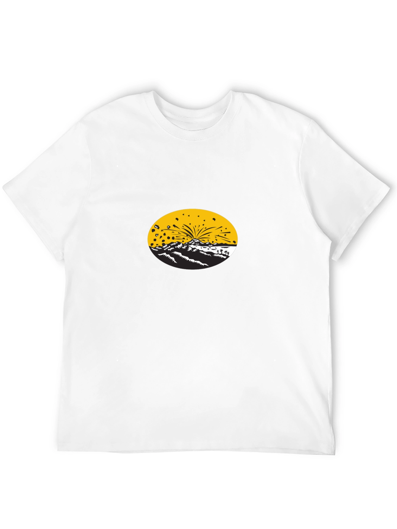 Graphic Print Black T-Shirt