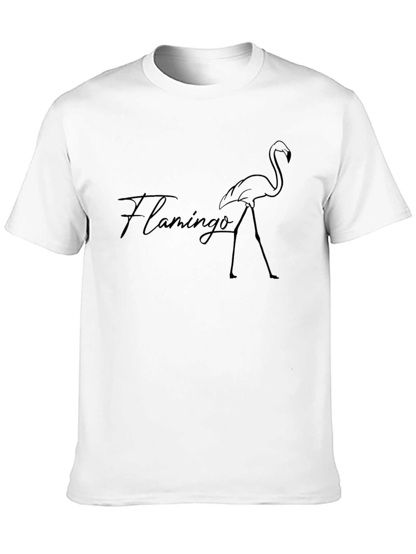 Black Flamingo Graphic Tee - Stylish Mens T-Shirt