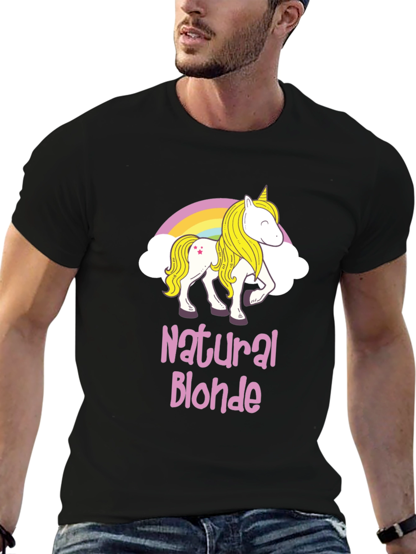 Natural Blonde Unicorn Graphic T-Shirt