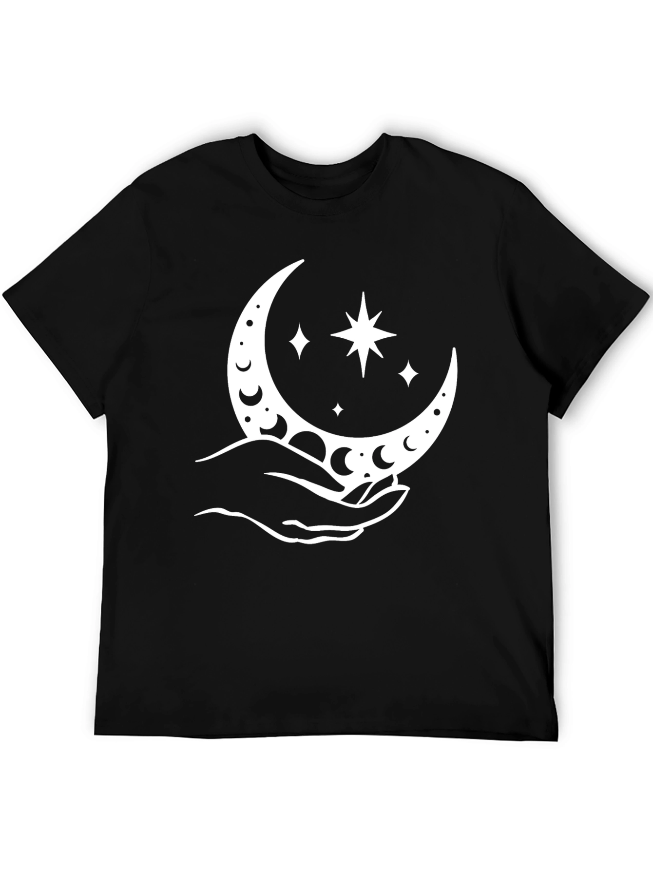Moon & Stars Graphic Tee - Black