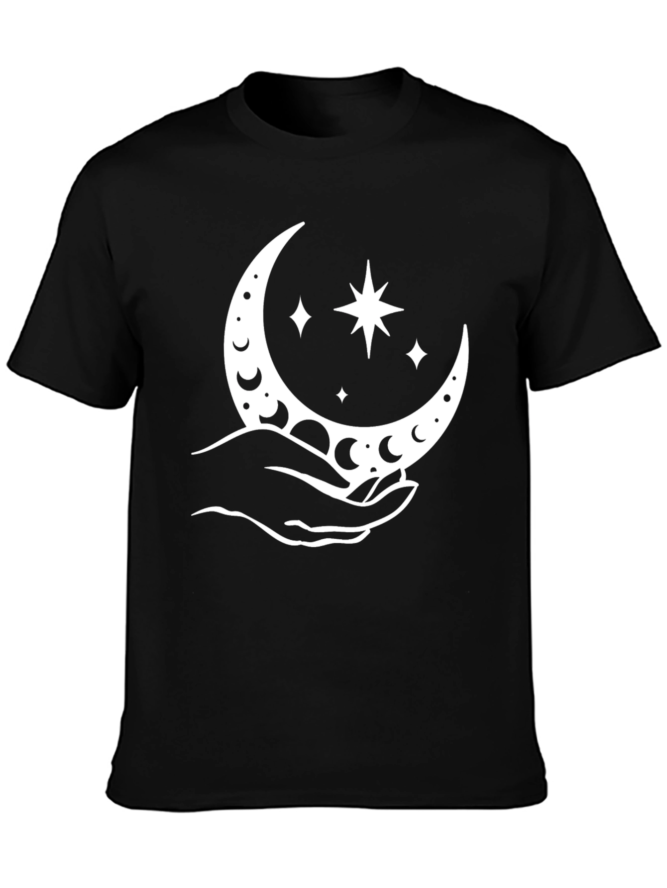 Moon & Stars Graphic Tee - Black