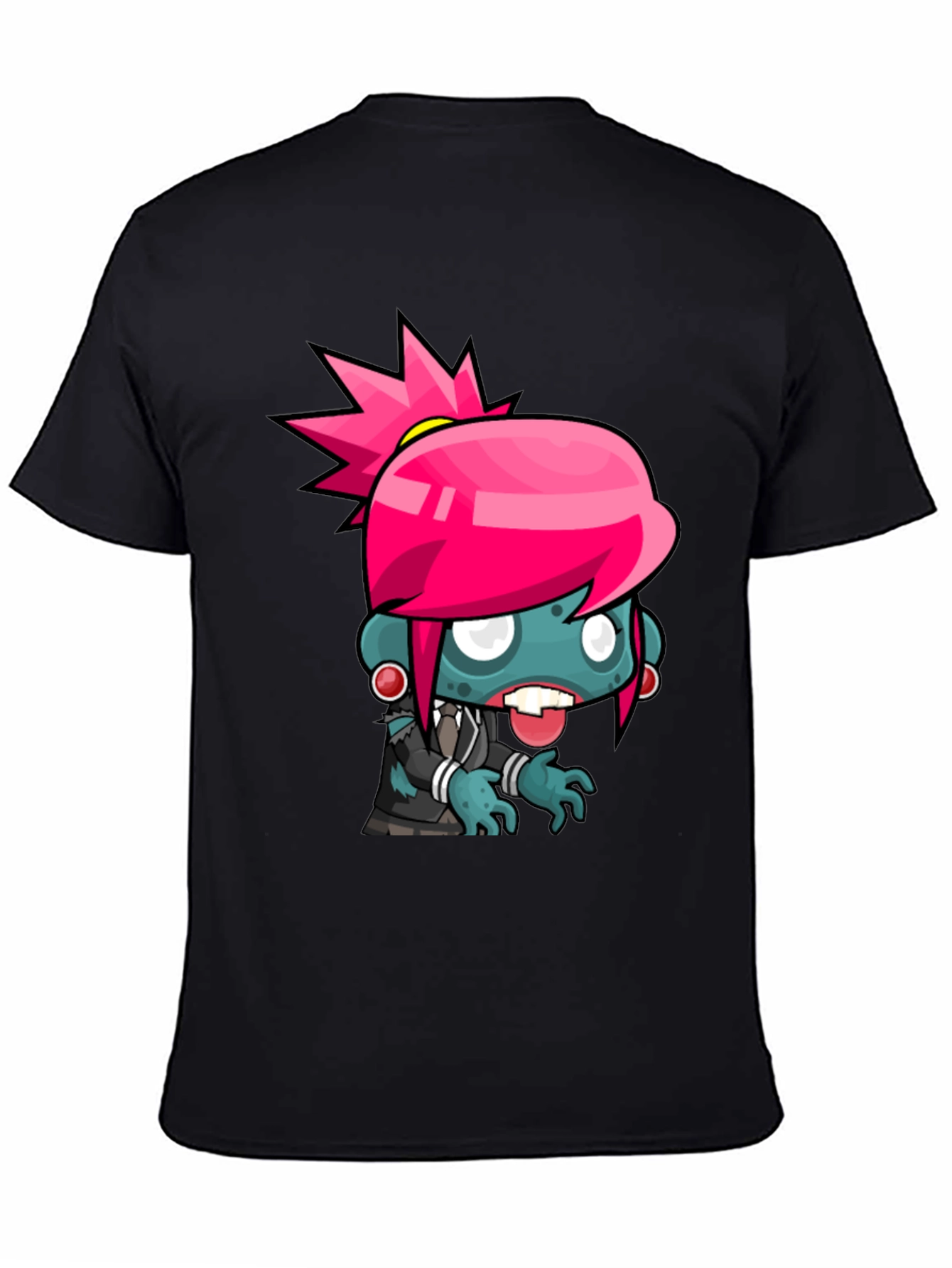 Zombie Girl Graphic Tee - Cool Cartoon Design