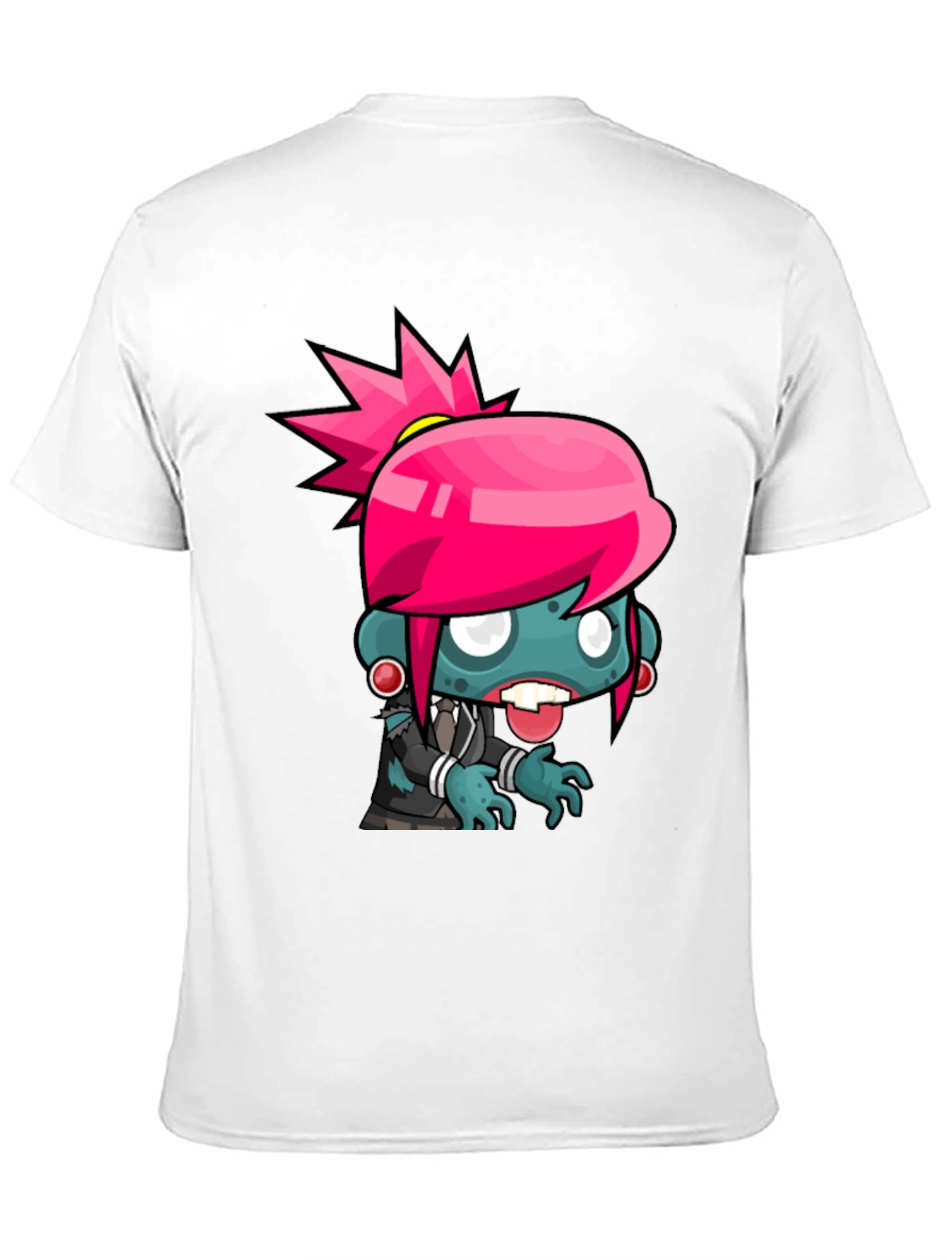 Zombie Girl Graphic Tee - Cool Cartoon Design