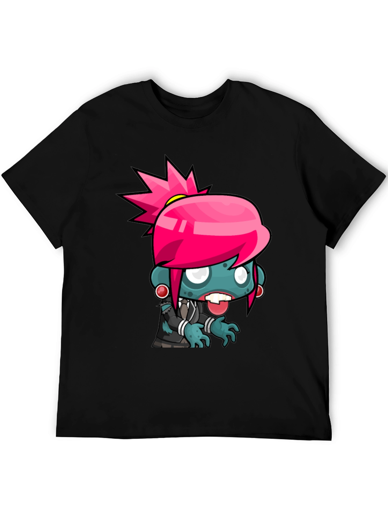 Zombie Girl Graphic Tee - Cool Cartoon Design