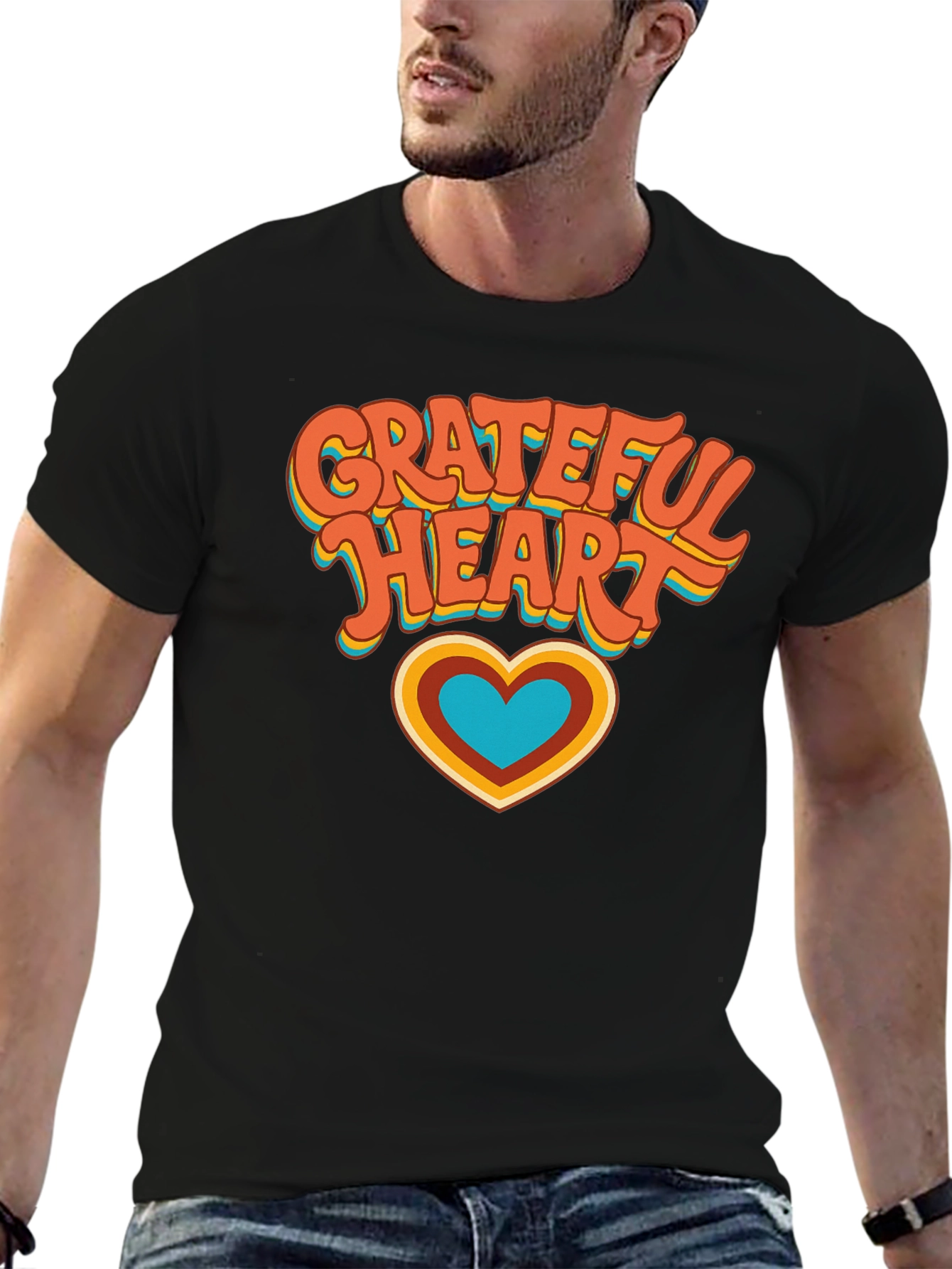 Grateful Heart Retro T-Shirt