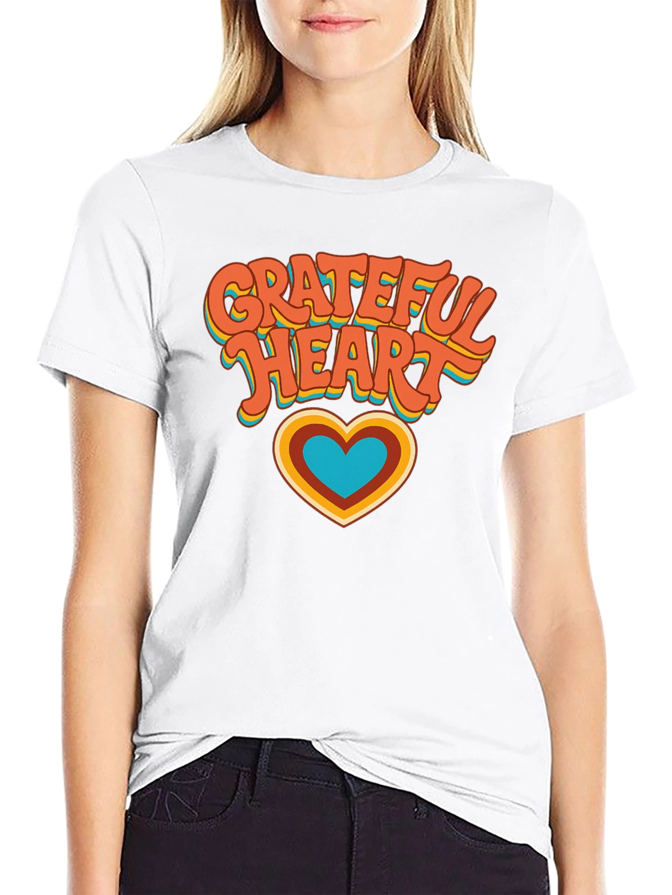 Grateful Heart Retro T-Shirt