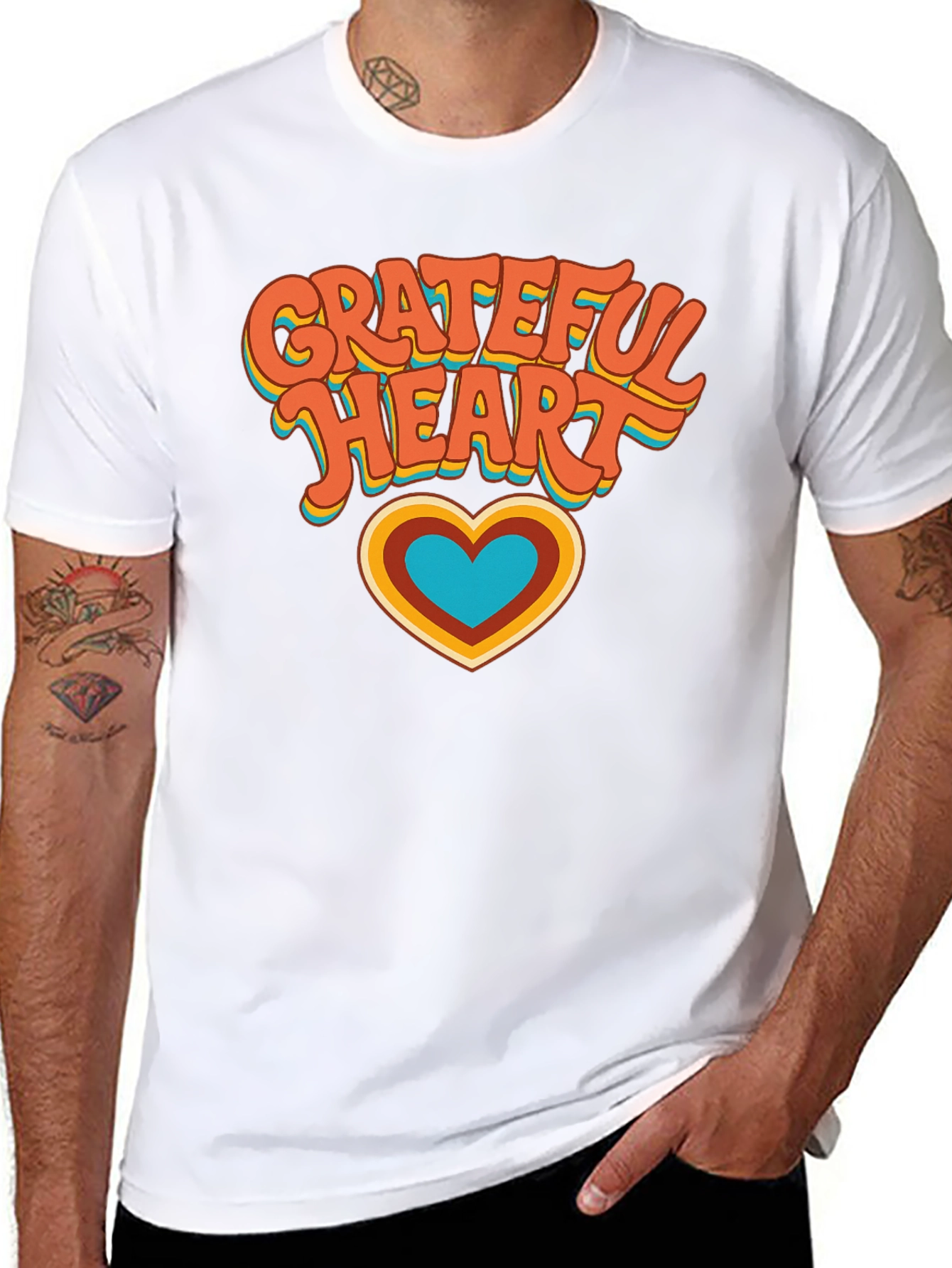 Grateful Heart Retro T-Shirt