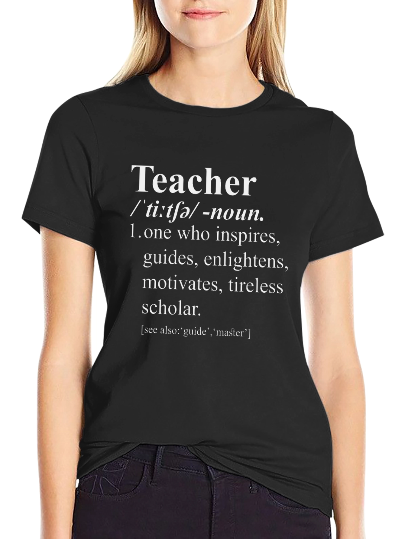 Teacher Definition Graphic Tee - Inspires & Guides