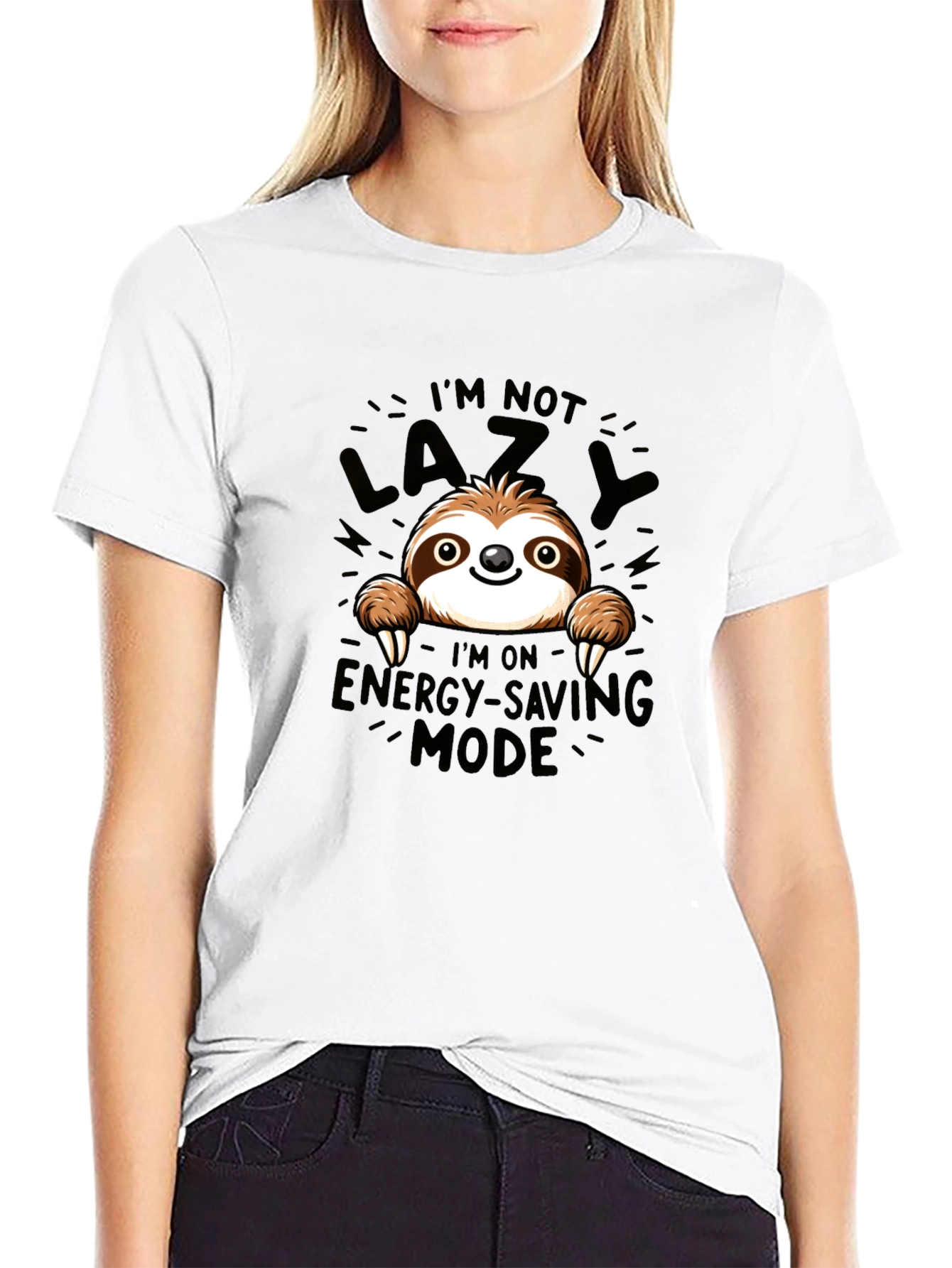 Sloth Energy Saving Mode Graphic Tee