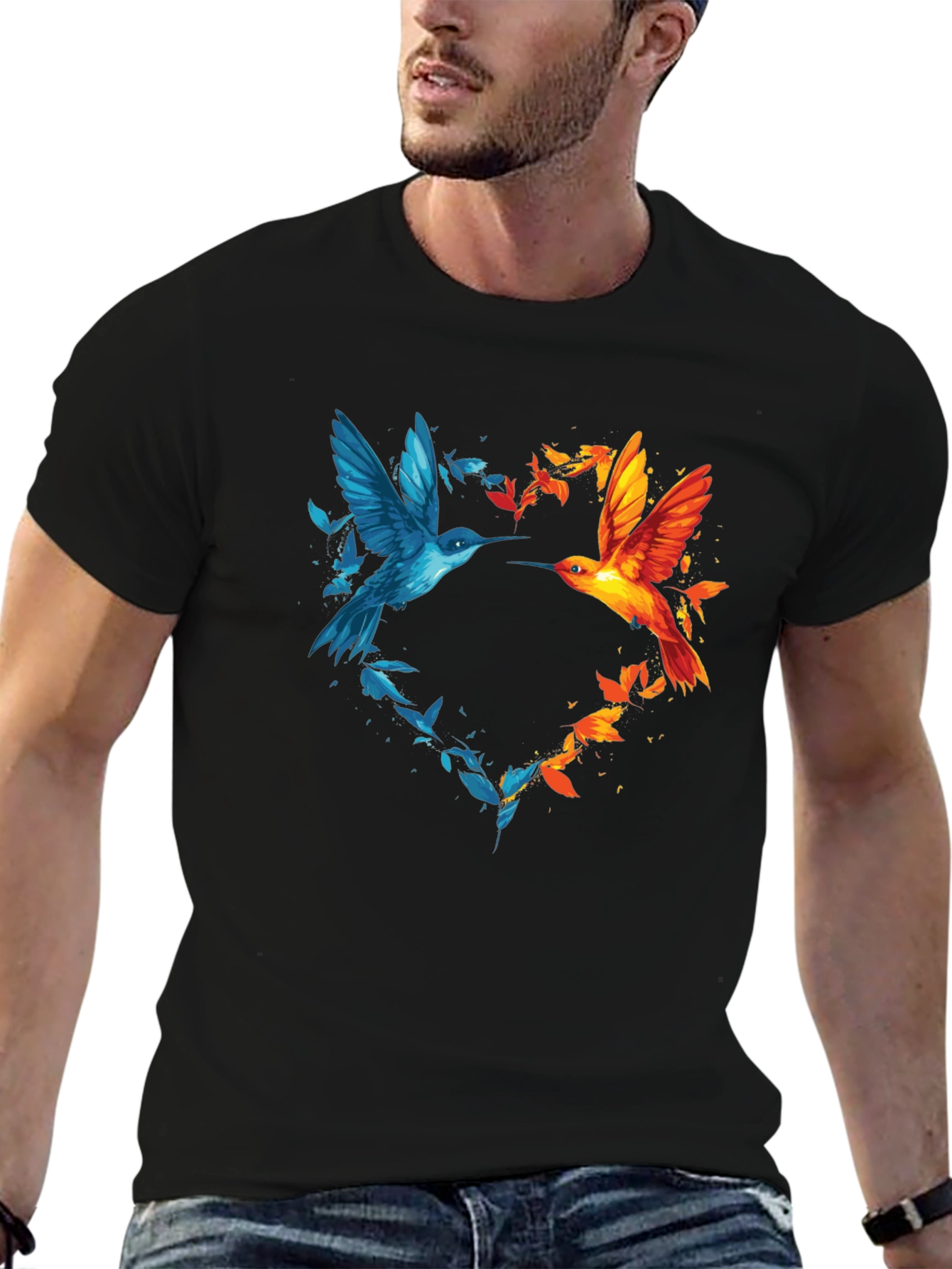 Hummingbird Heart Graphic Tee