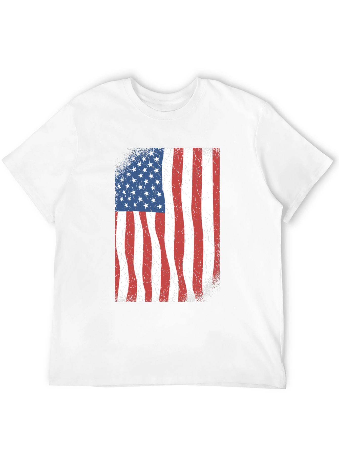 American Flag Graphic Black T-Shirt