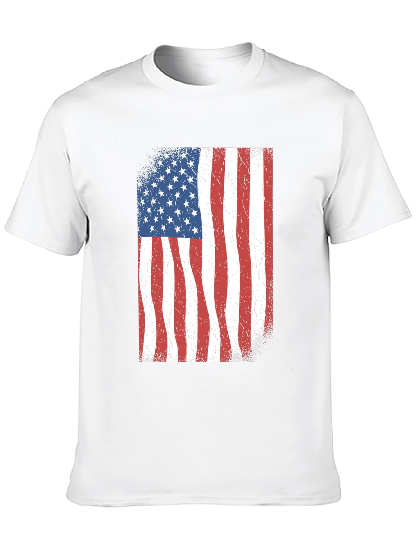 American Flag Graphic Black T-Shirt