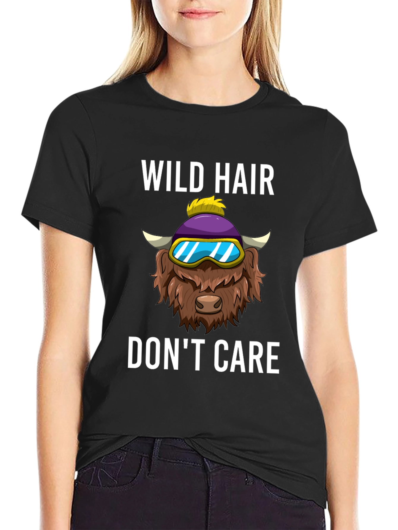 Wild Hair Dont Care Graphic Tee