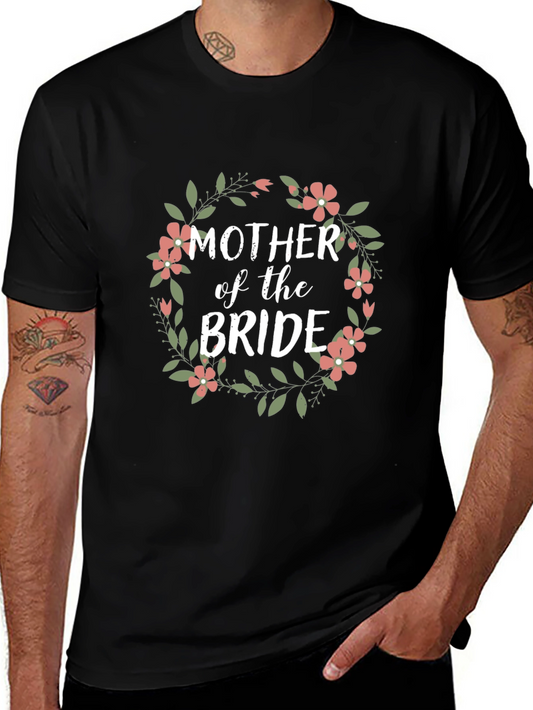Mother of the Bride Floral Wreath T-Shirt