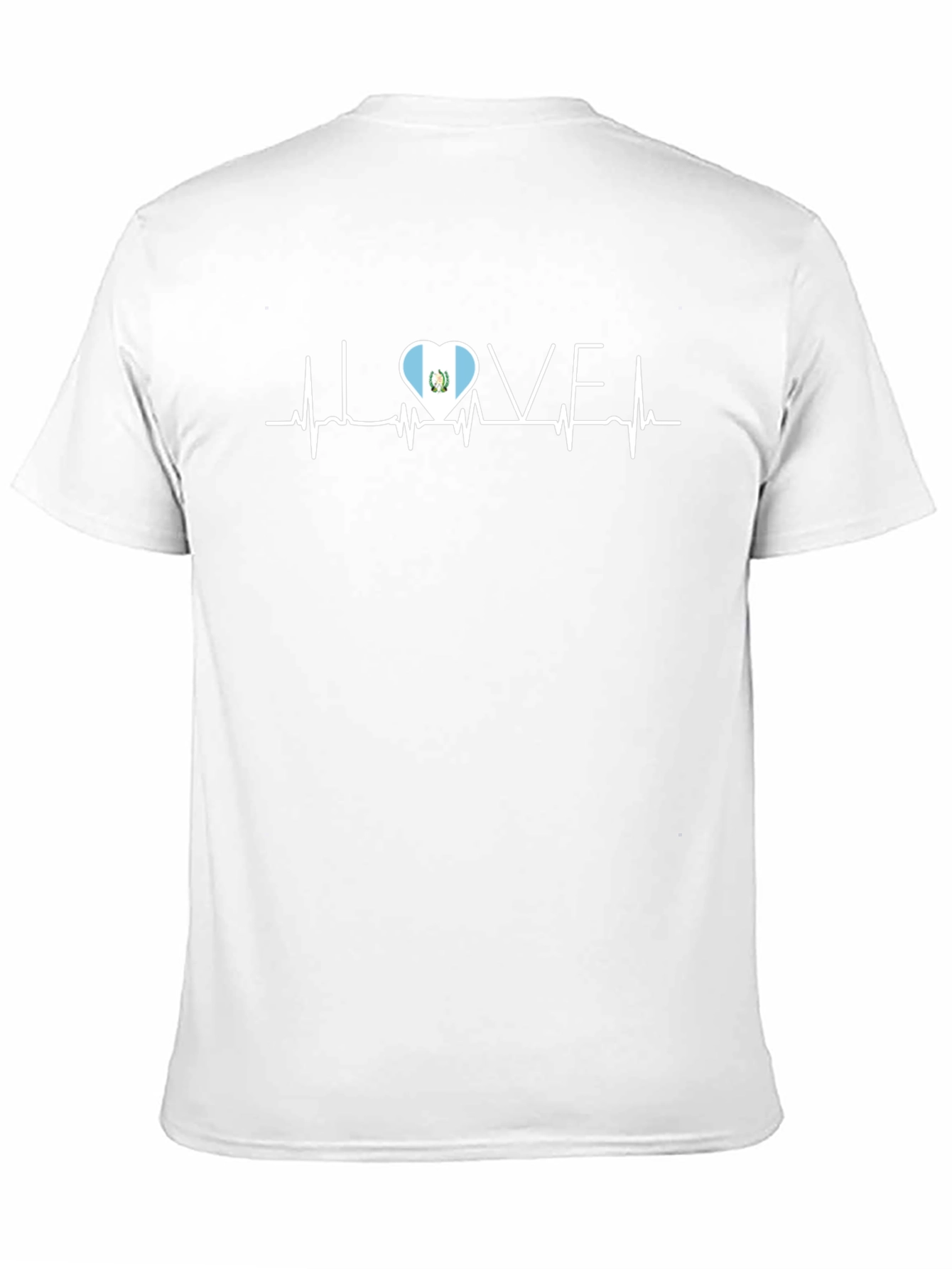 Guatemala Flag Heartbeat Love T-Shirt