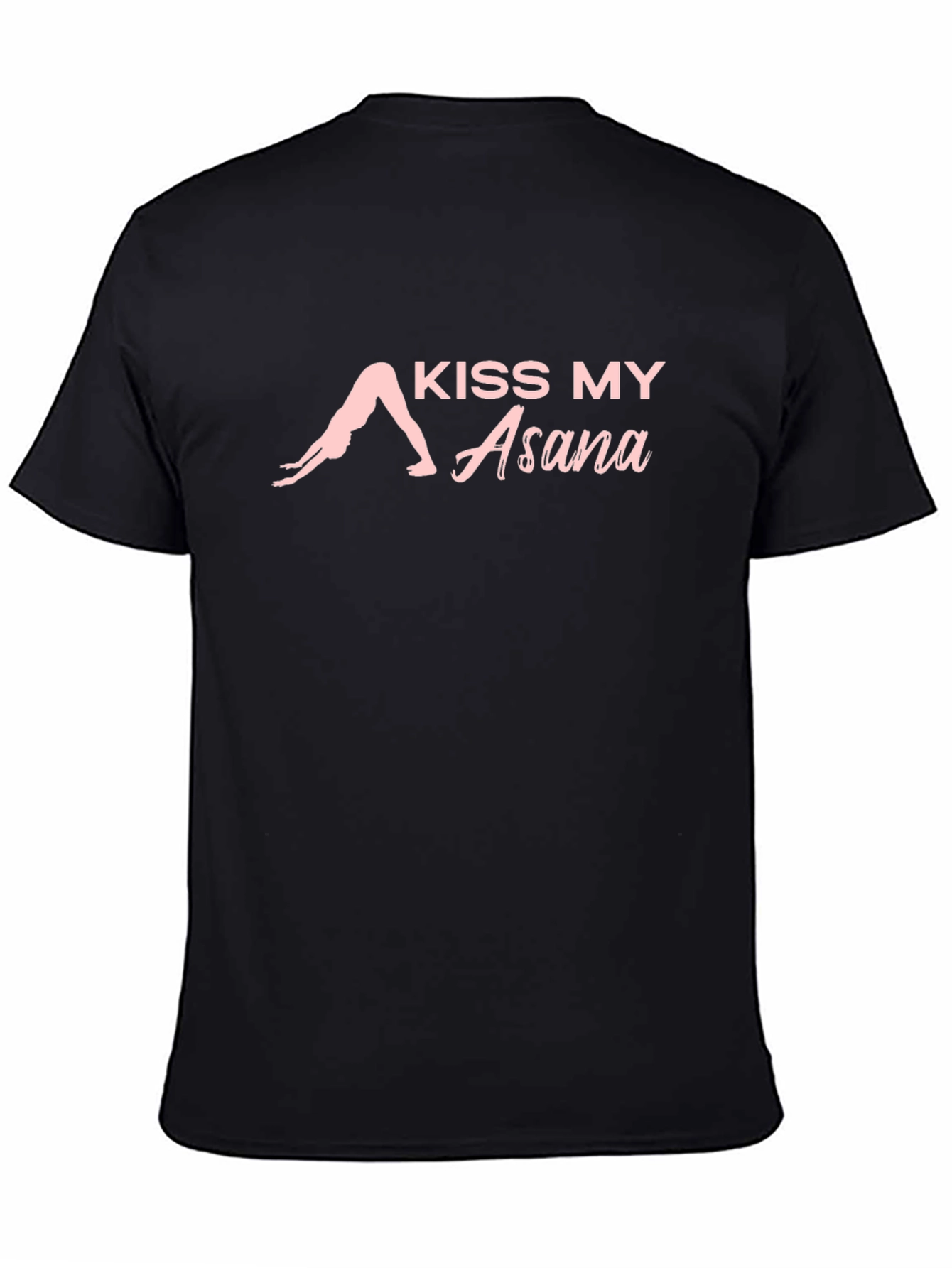 Kiss My Asana Black Yoga T-Shirt
