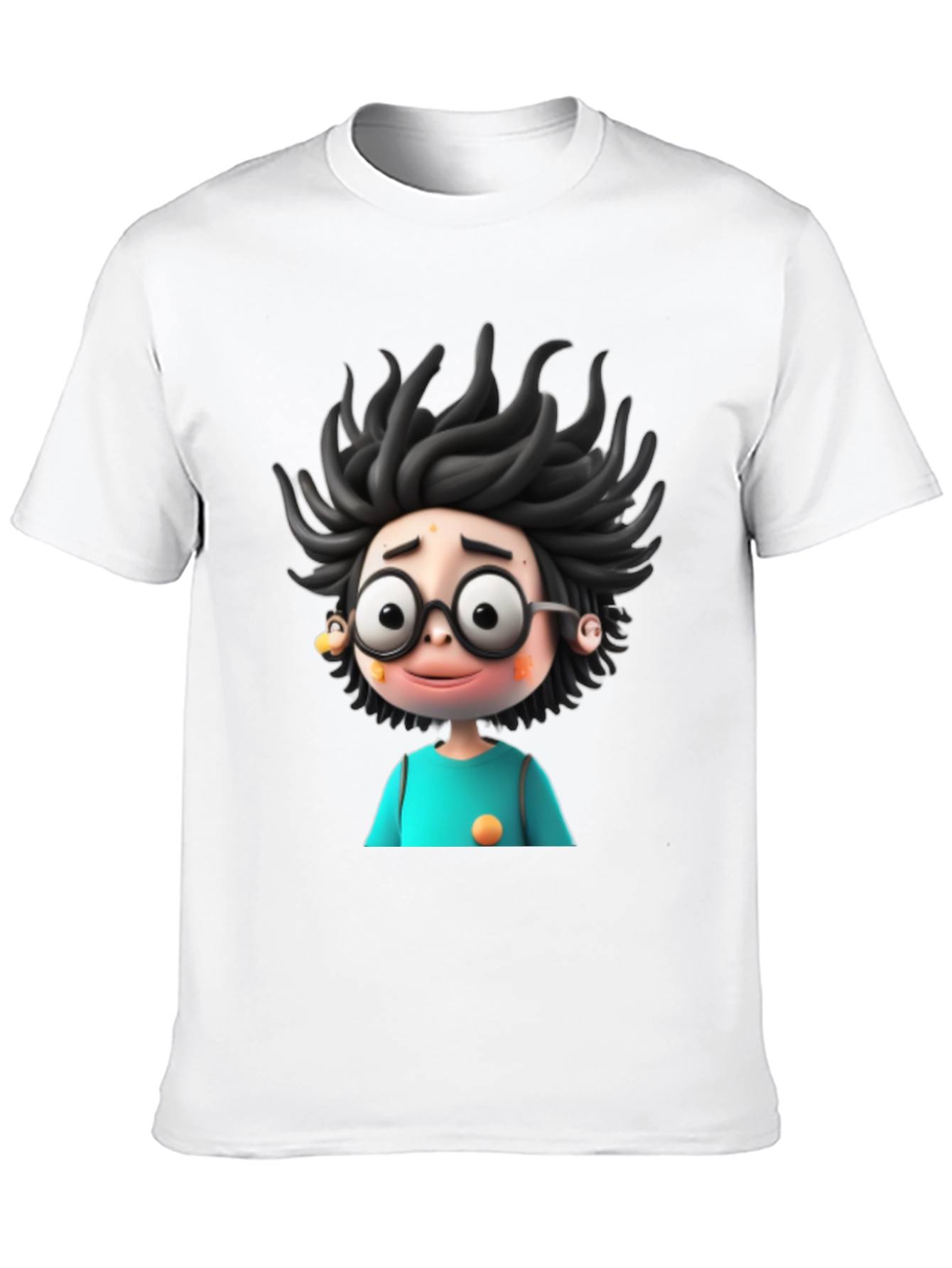 Cartoon Character Graphic Black T-Shirt