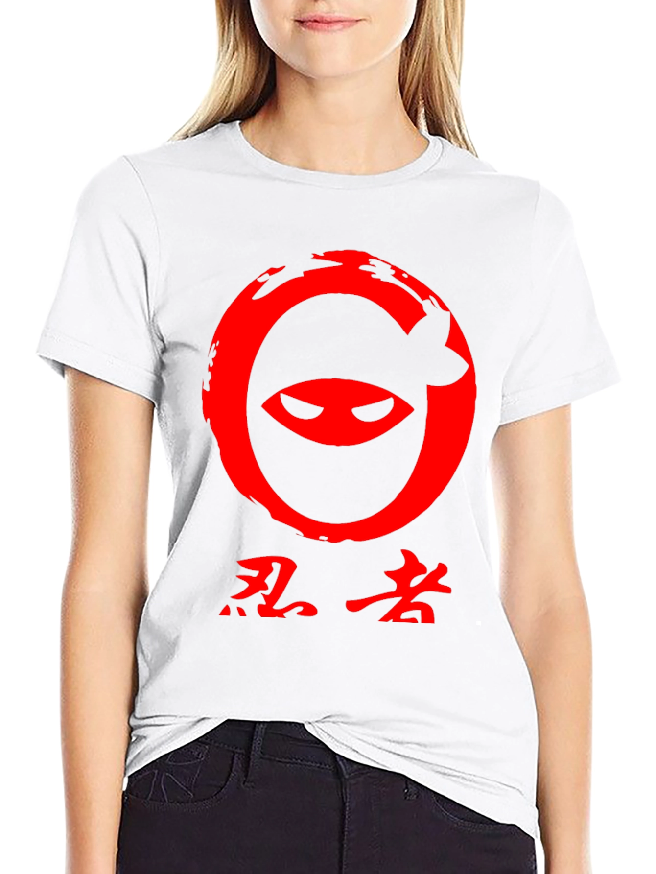 Ninja Graphic Tee - Red on Black
