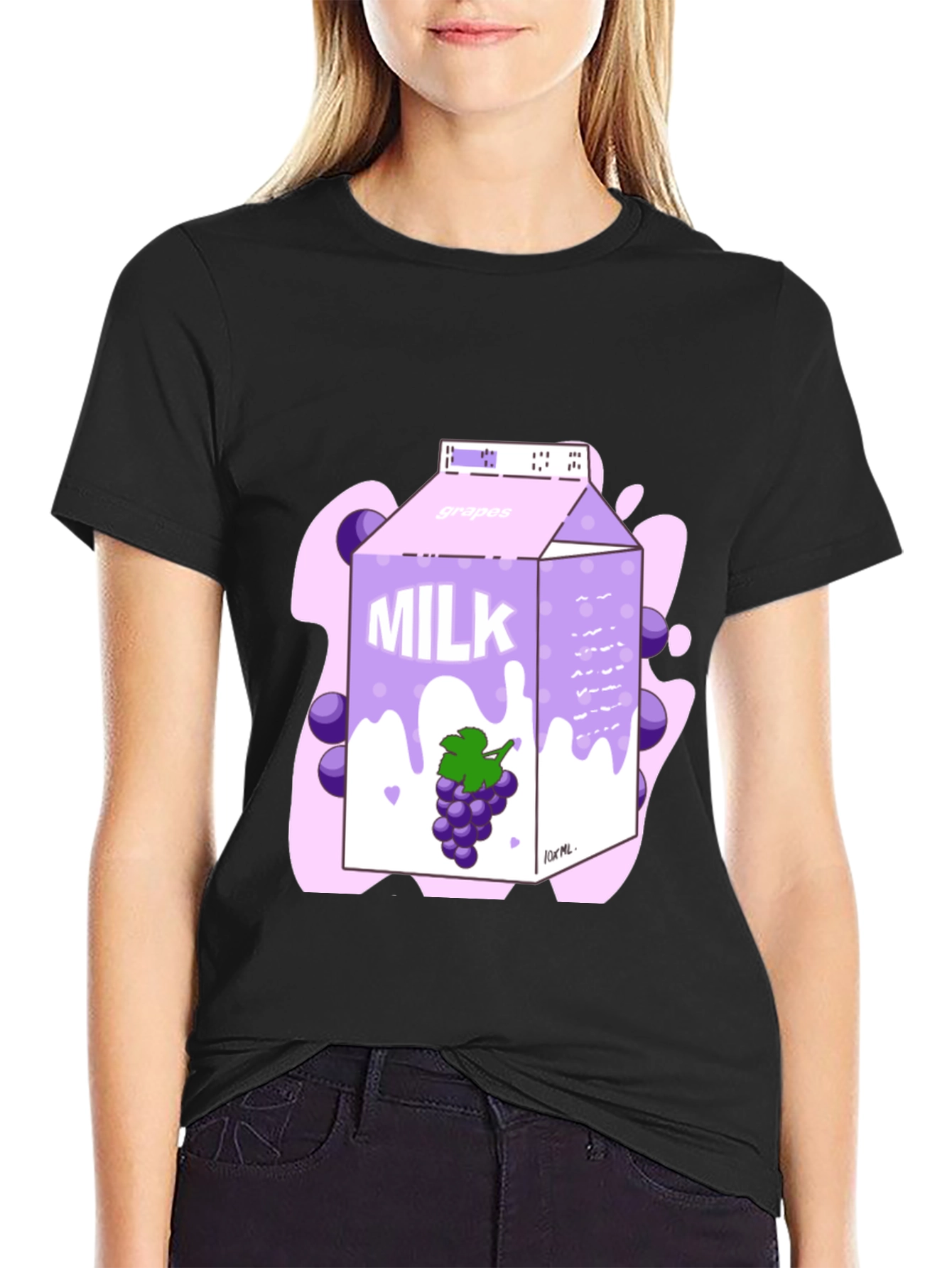 Grape Milk Carton Graphic T-Shirt