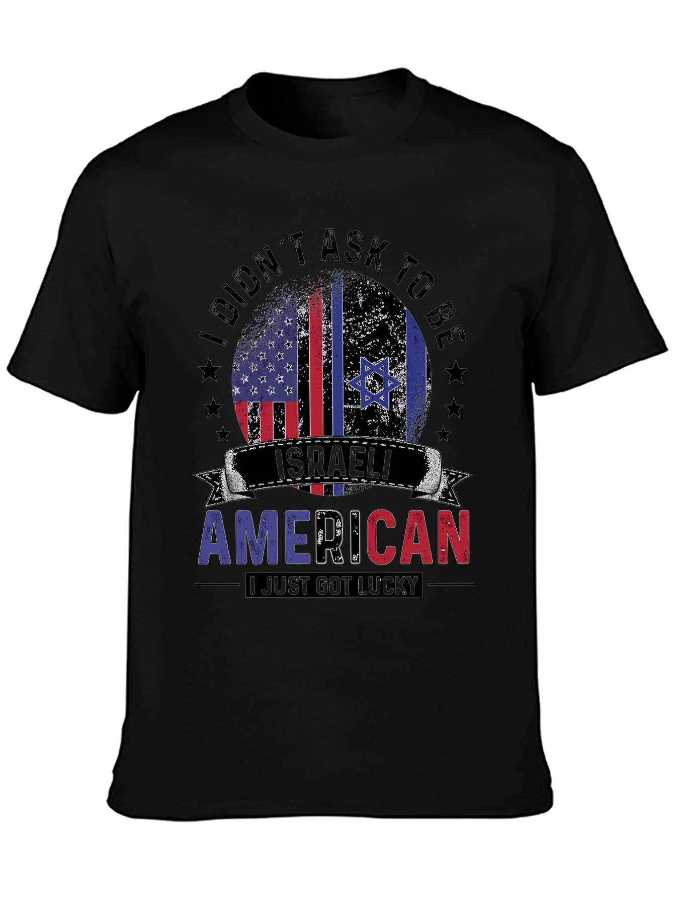 Israeli American T-Shirt - Lucky Israel USA Pride