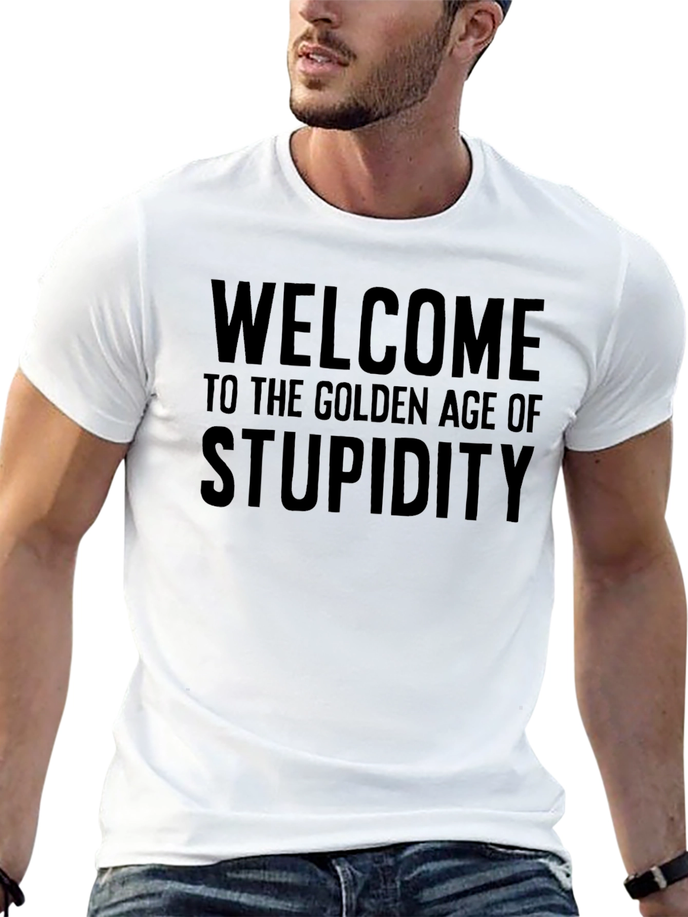 Golden Age of Stupidity Black Graphic Tee