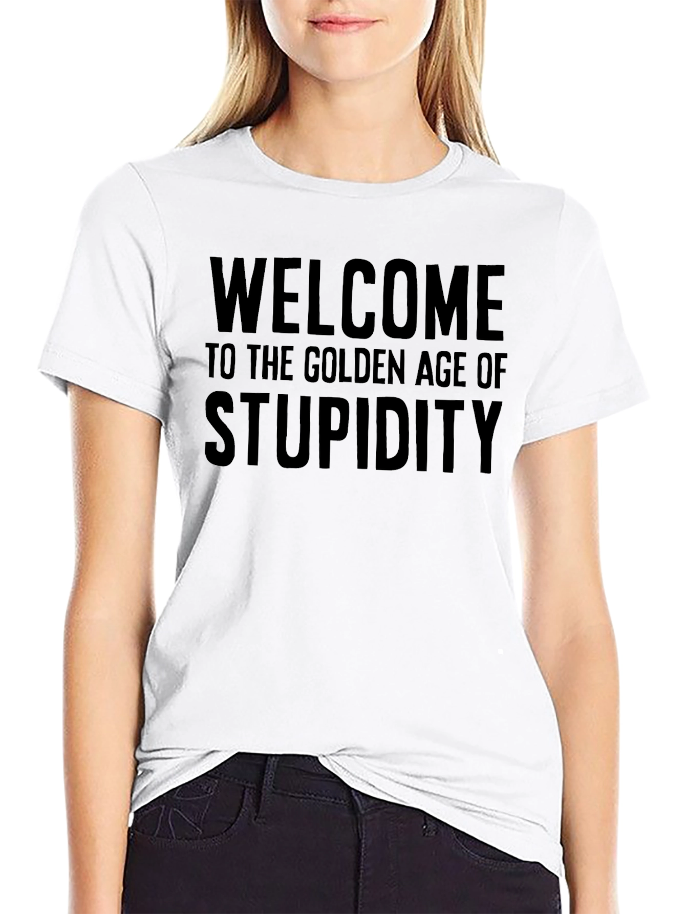 Golden Age of Stupidity Black Graphic Tee