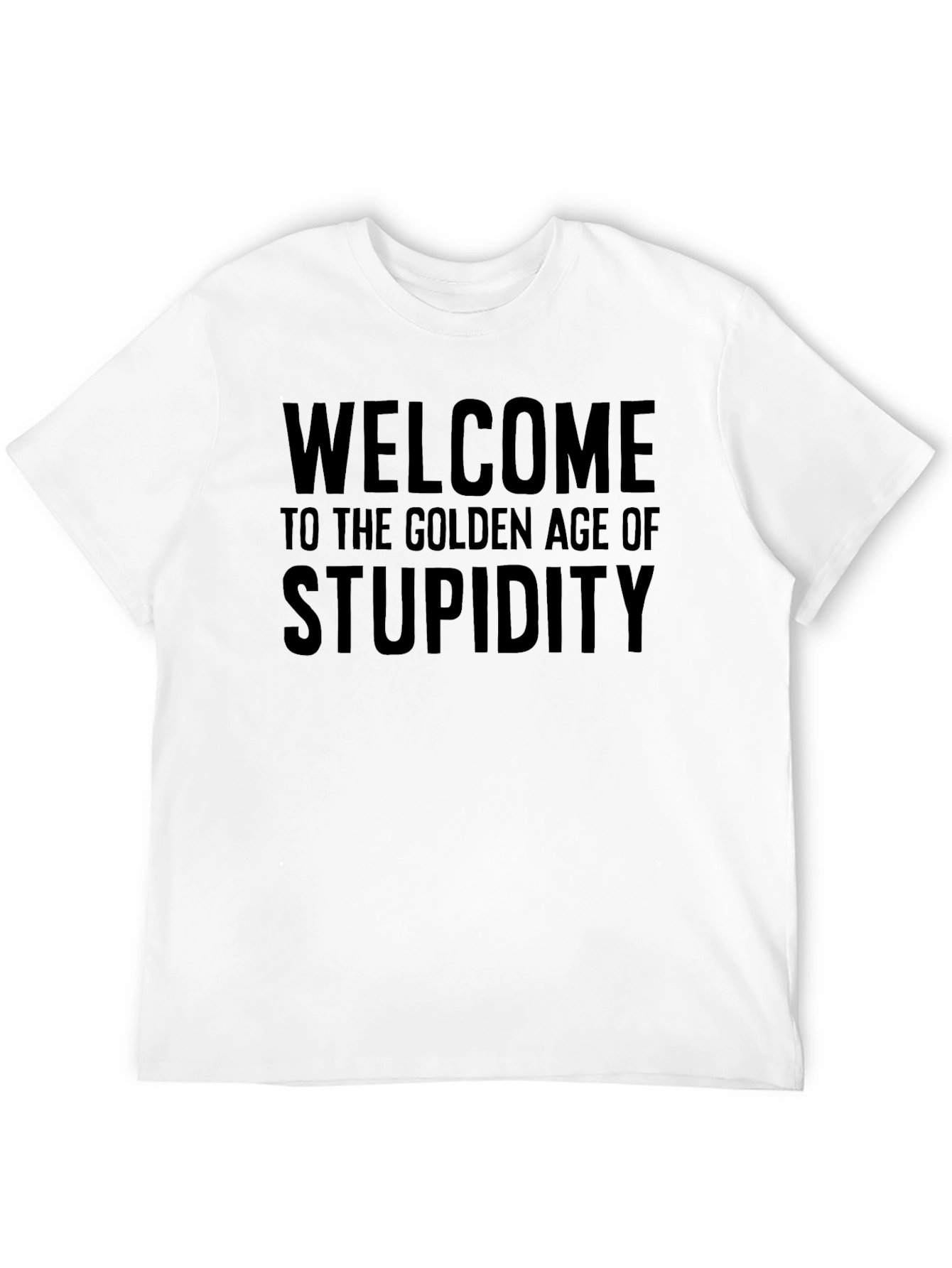 Golden Age of Stupidity Black Graphic Tee