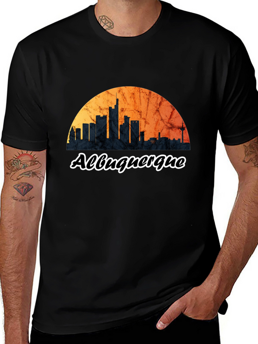 Albuquerque Skyline Black T-Shirt
