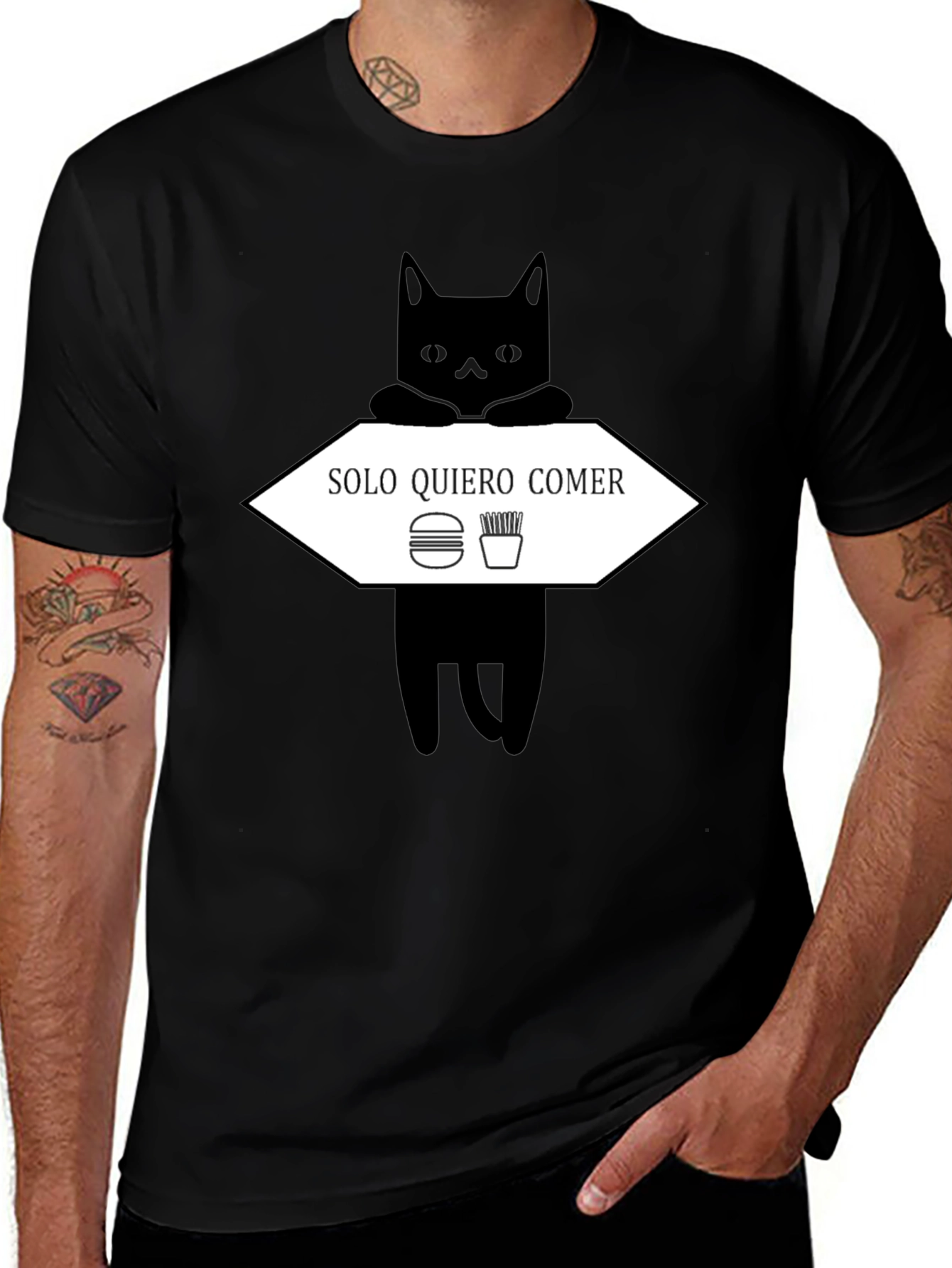 Solo Quiero Comer Cat T-Shirt